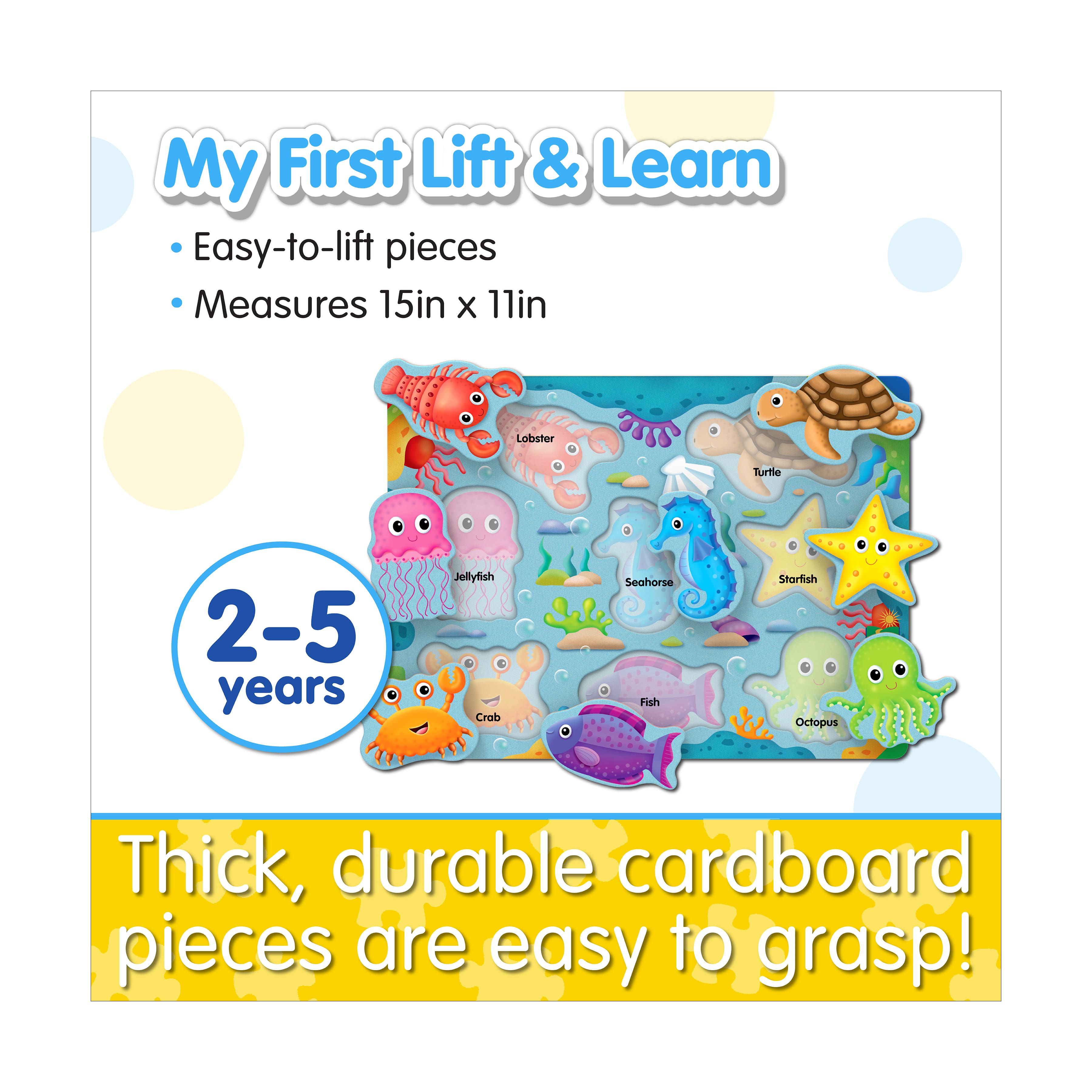 My First Lift &#x26; Learn Puzzle - Under the Sea: 8 Pcs