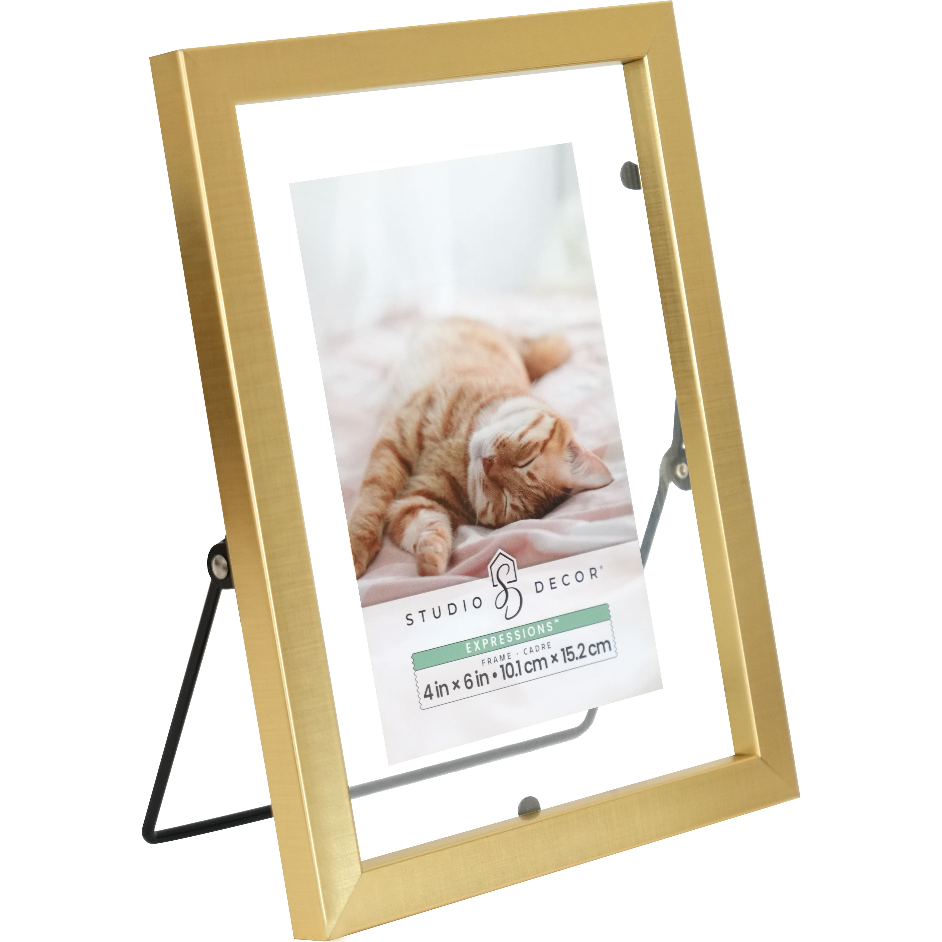 6 Pack: Expressions™ 4" x 6" Gold Tabletop Float Frame by Studio Décor®