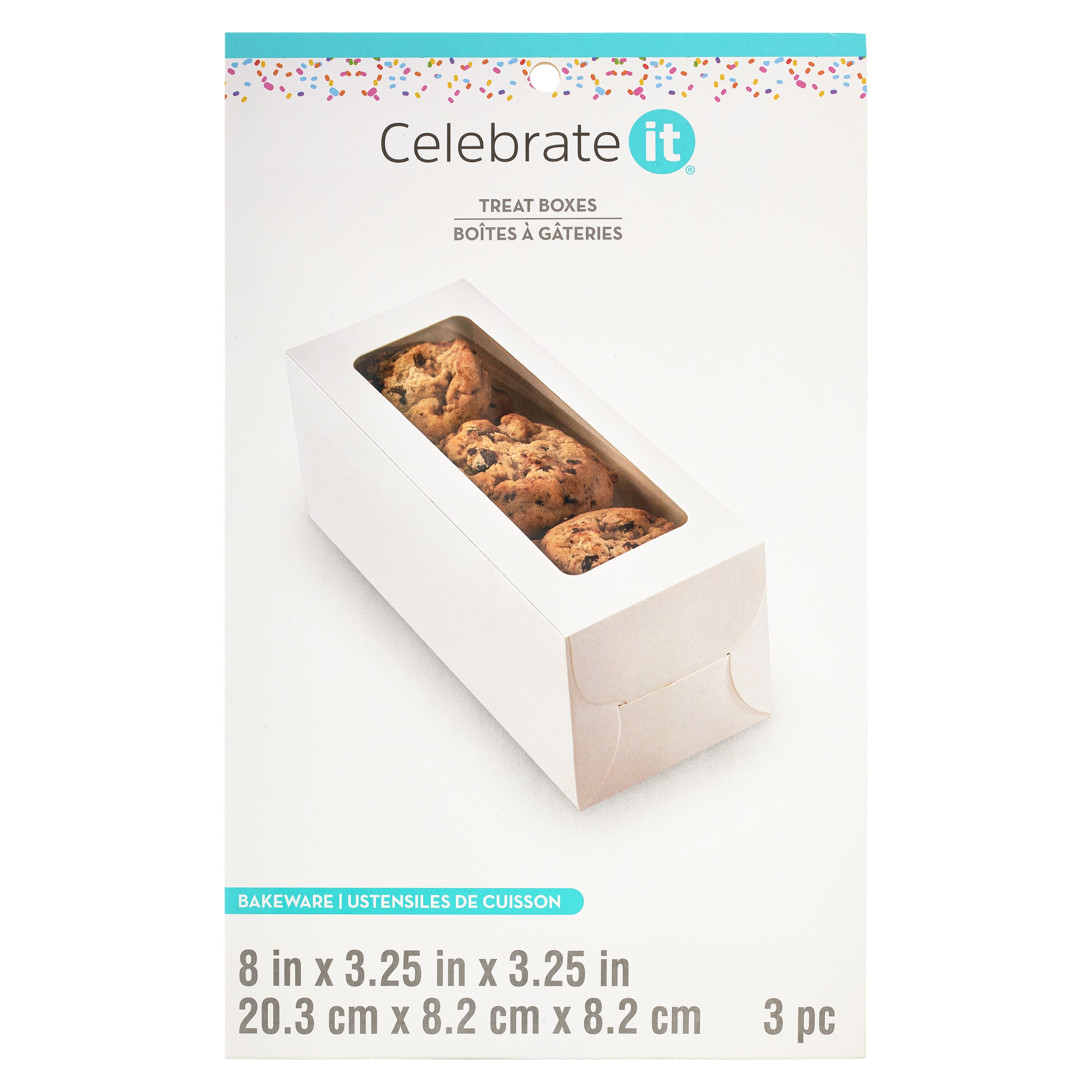 Mini Treat Boxes with Window and Dividers (4-compartment) – 3.5×3.5×1.57 in  – Fabled Goods