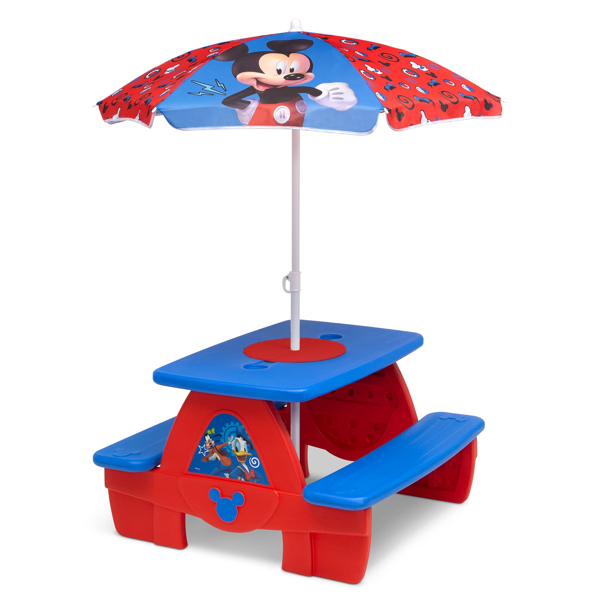 Delta Children Disney&#xAE; Mickey Mouse 4 Seat Activity Picnic Table with Umbrella