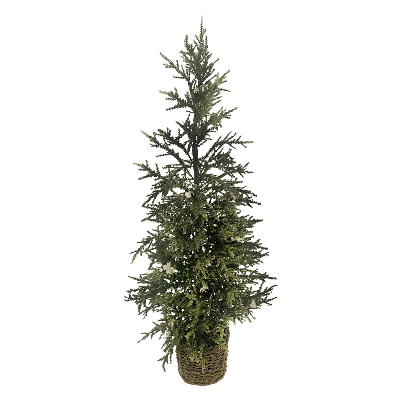 3ft. Unlit Snowy Pine &#x26; Pinecone Artificial Christmas Tree in Basket by Ashland&#xAE;
