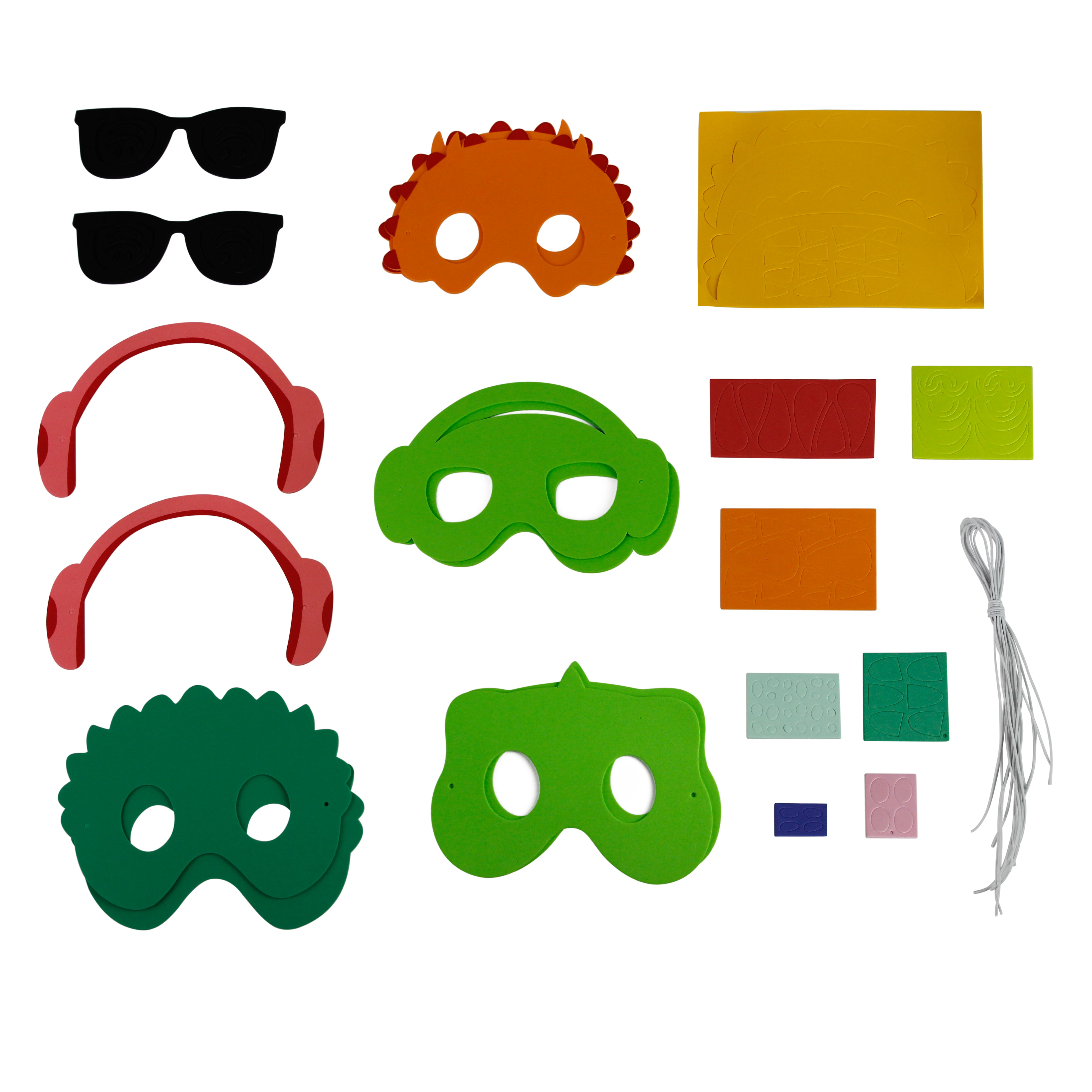 12 Pack: Dinosaur Foam Mask Kit by Creatology&#x2122;