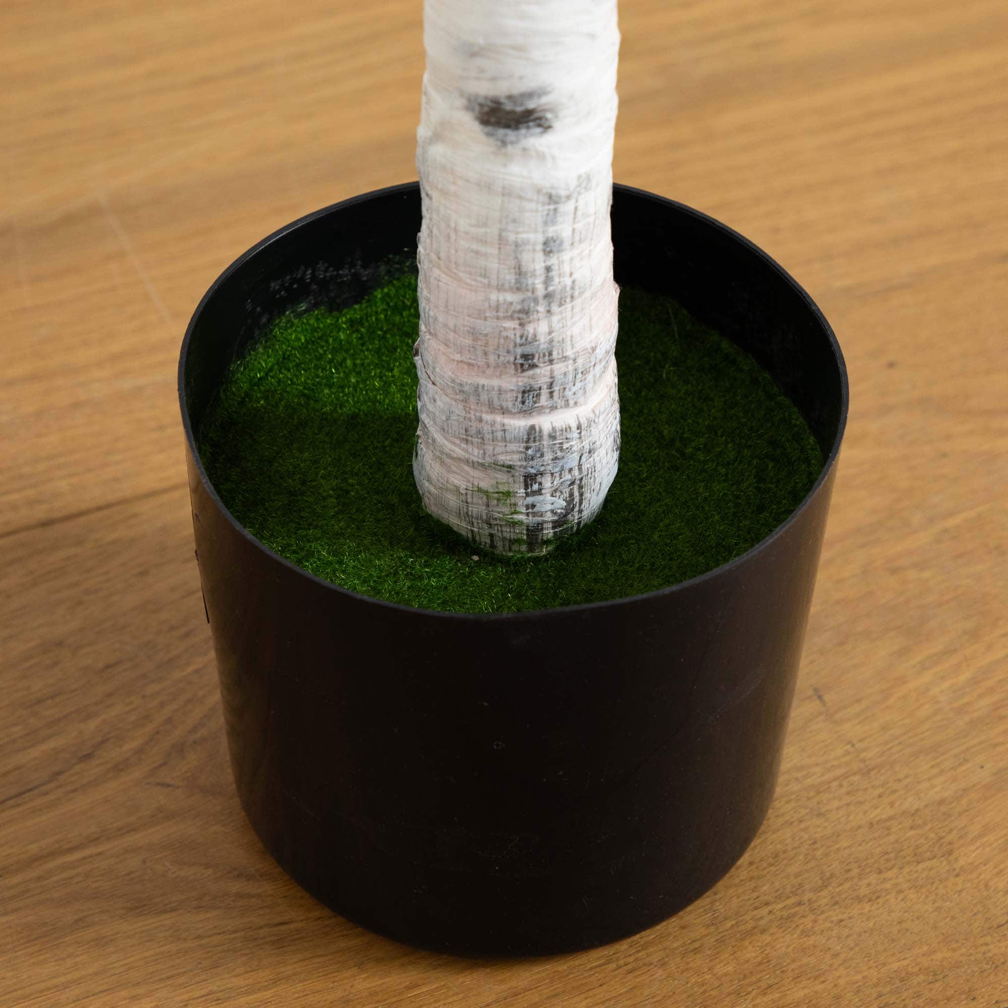 5ft. Potted Pre-Lit Artificial Birch Tree with Warm White LED Lights