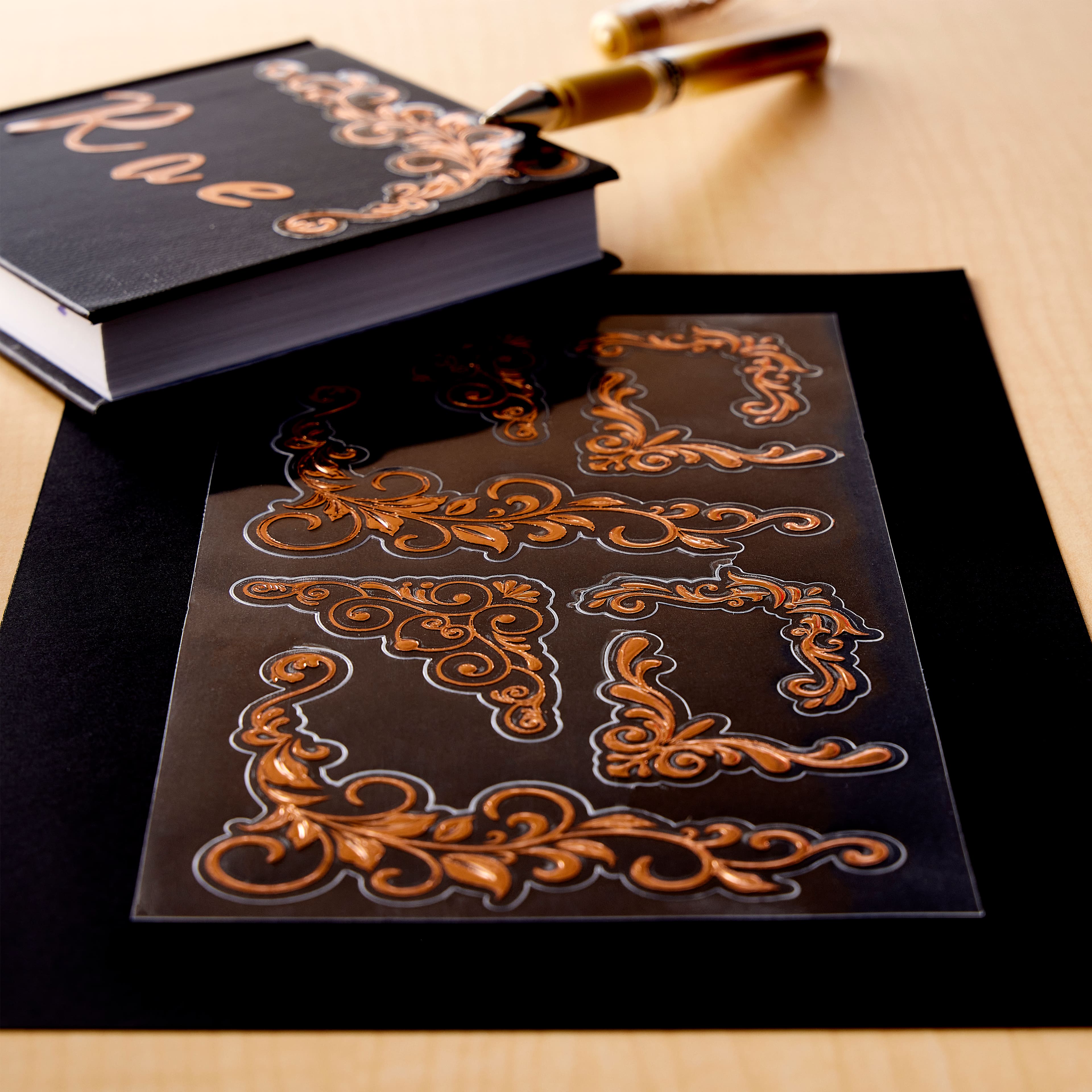 12 Pack: Rose Gold Corner Stickers by Recollections™