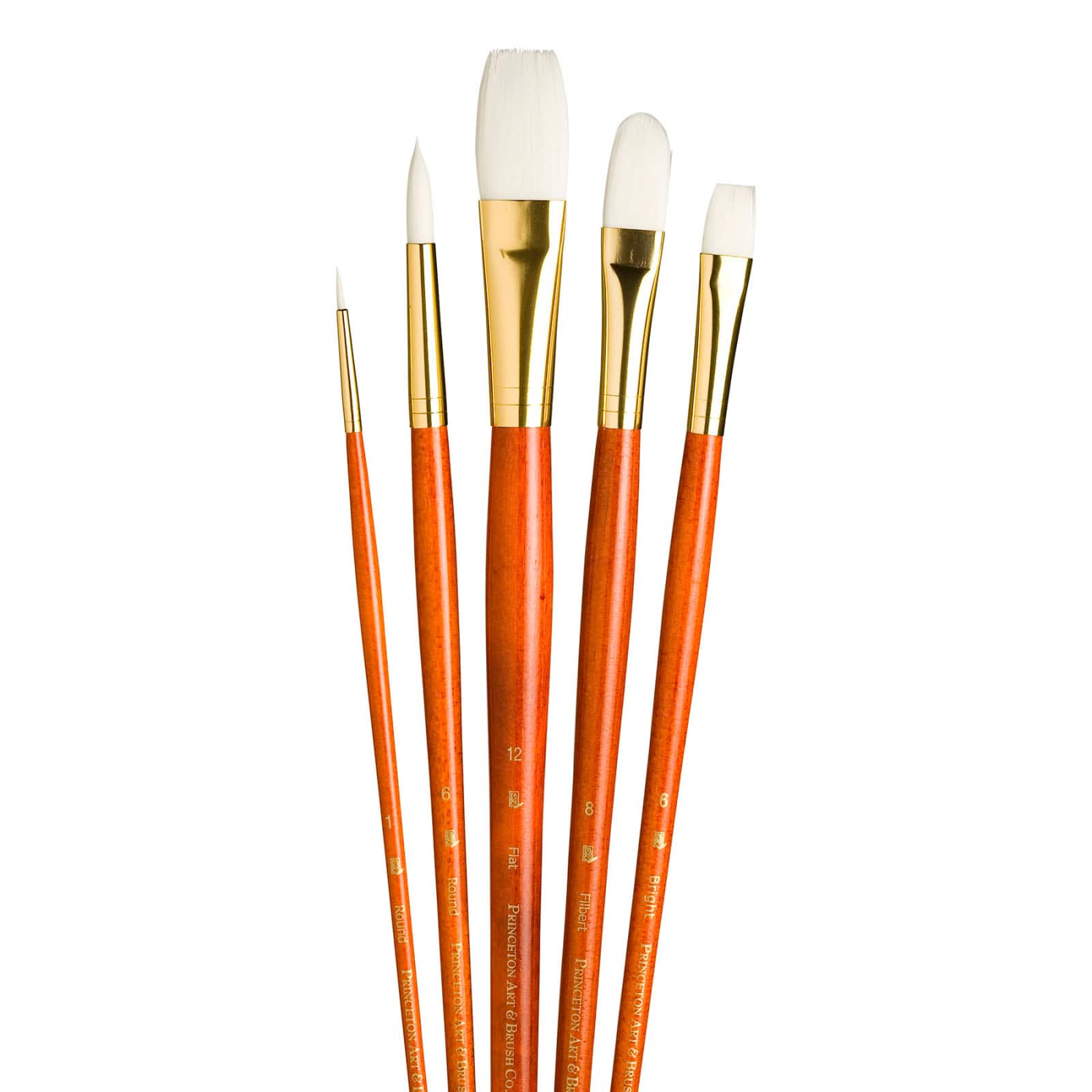 Princeton™ RealValue™ White Taklon Brush Set With #12 Flat