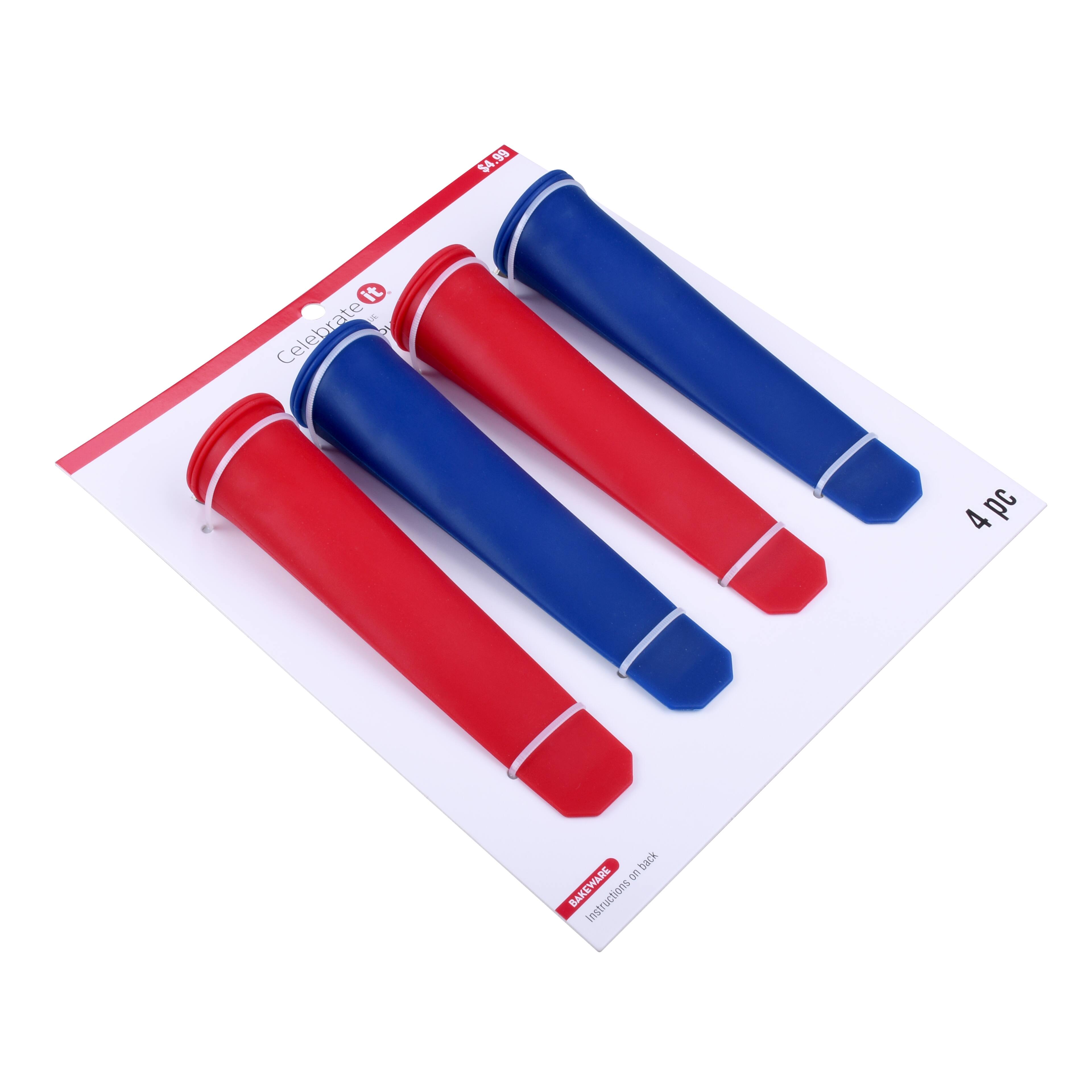 Red, White & Blue Popsicle Molds, 4ct. by Celebrate It®