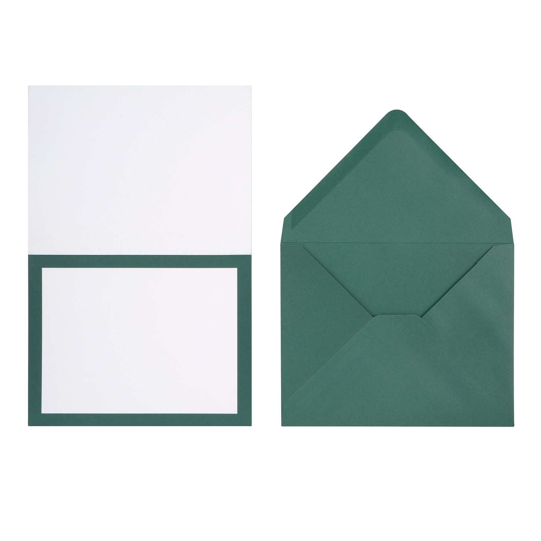 4.25&#x22; x 5.5&#x22; Green Border Cards &#x26; Envelopes, 24ct. by Recollections&#x2122;