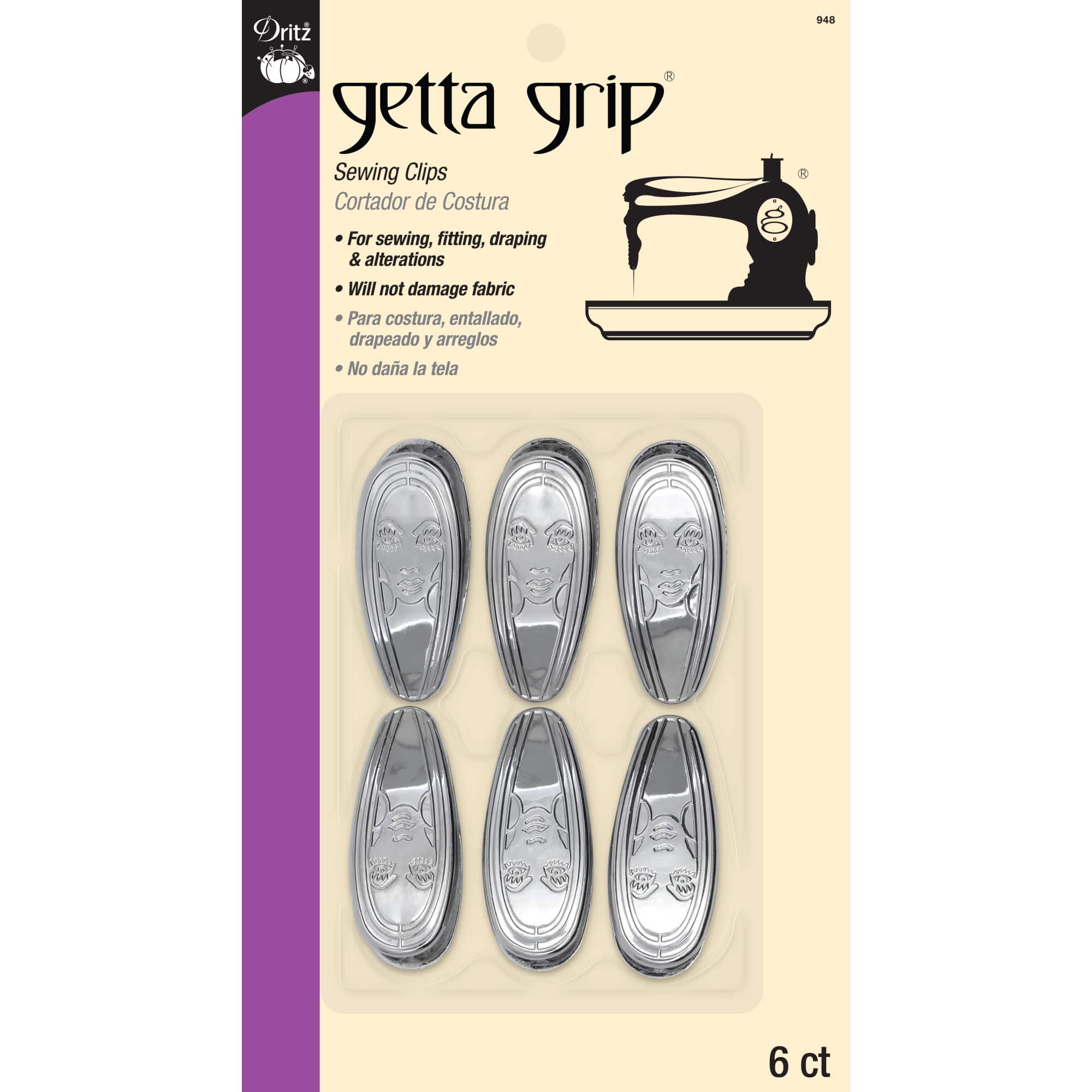 Dritz Silver Getta Grip&#xAE; Sewing Clips