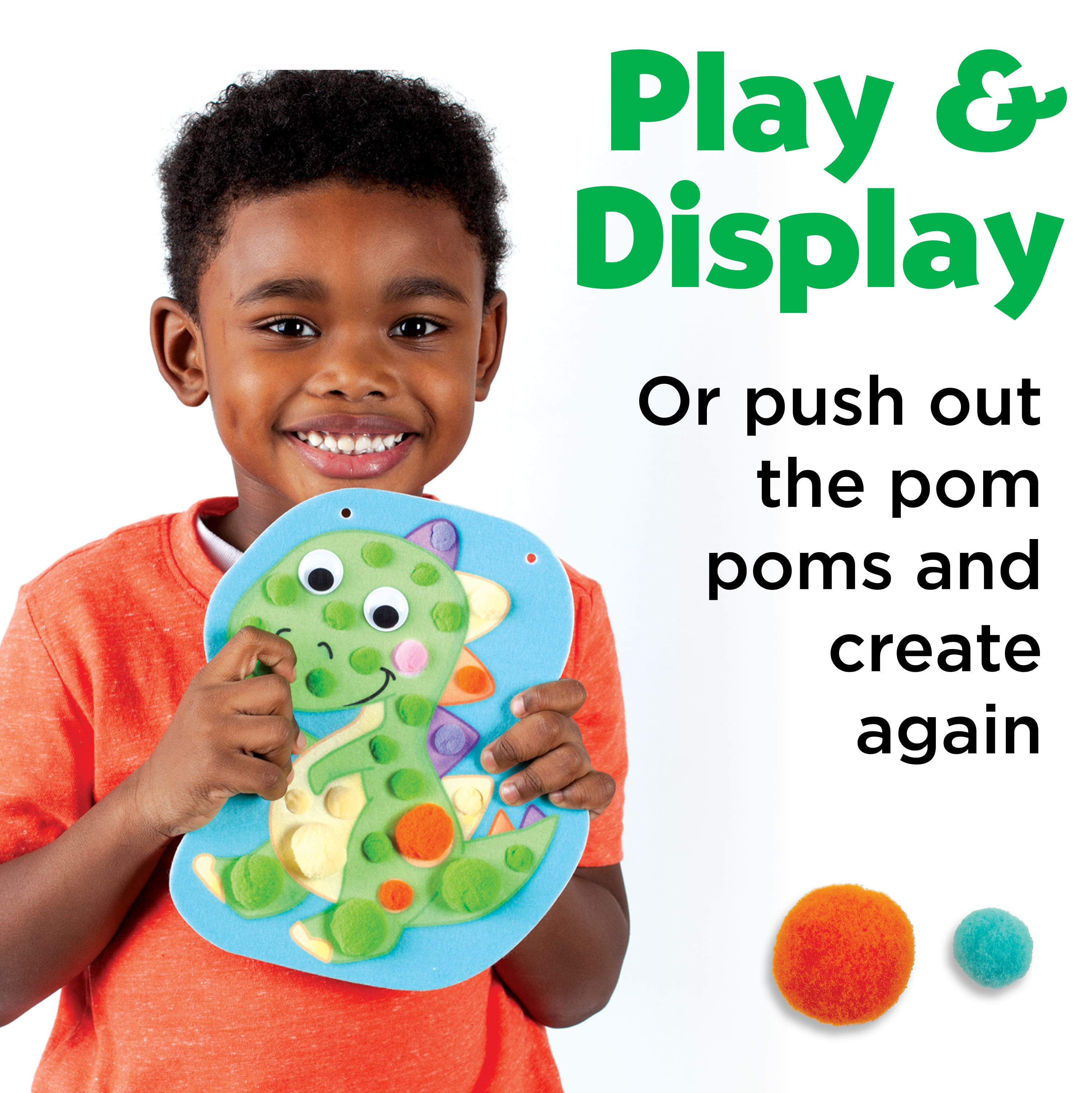 Creativity for Kids&#xAE; Dinosaurs Pom Pom Pictures Kit