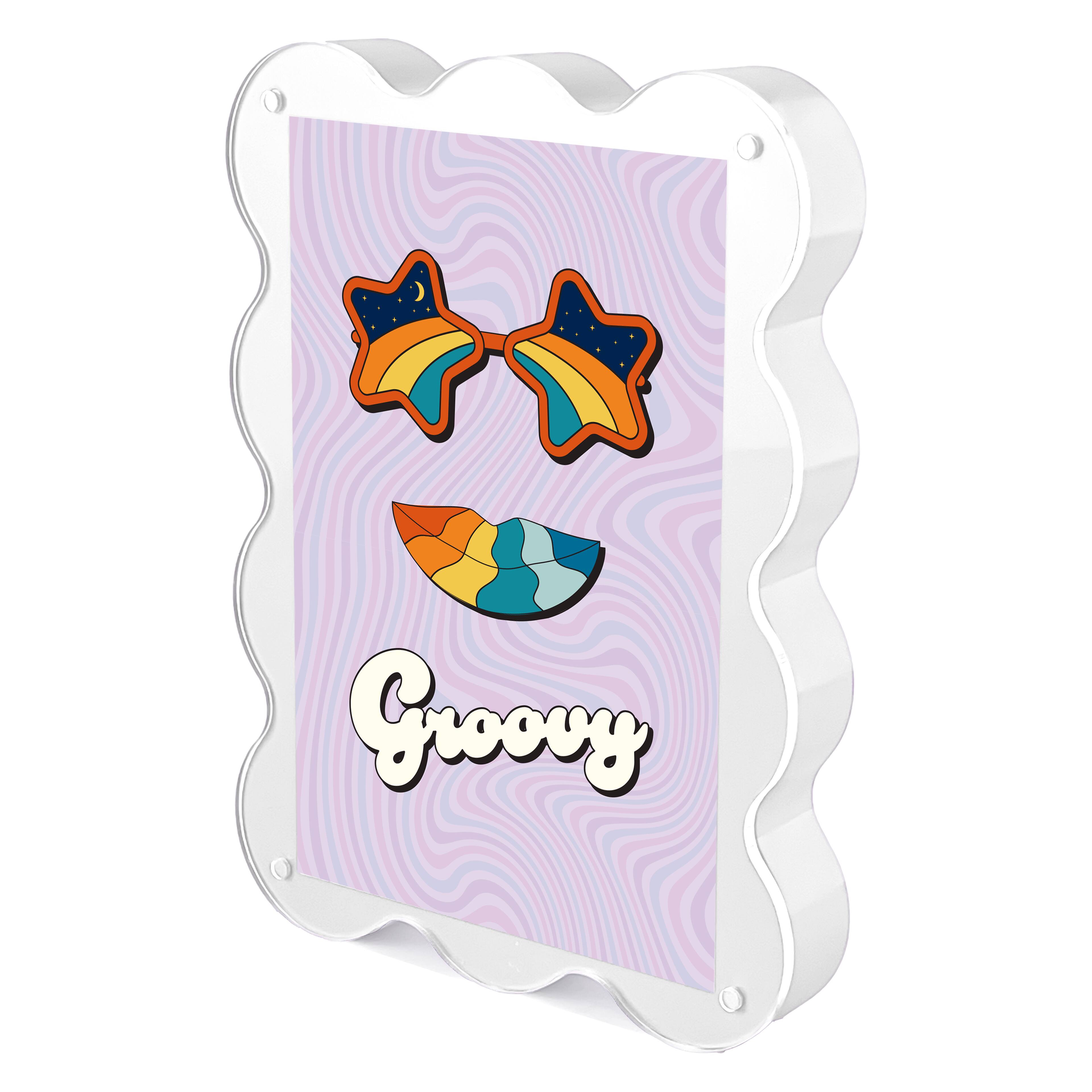 4" x 6" Retro Squiggle Block Frame by Studio Décor®