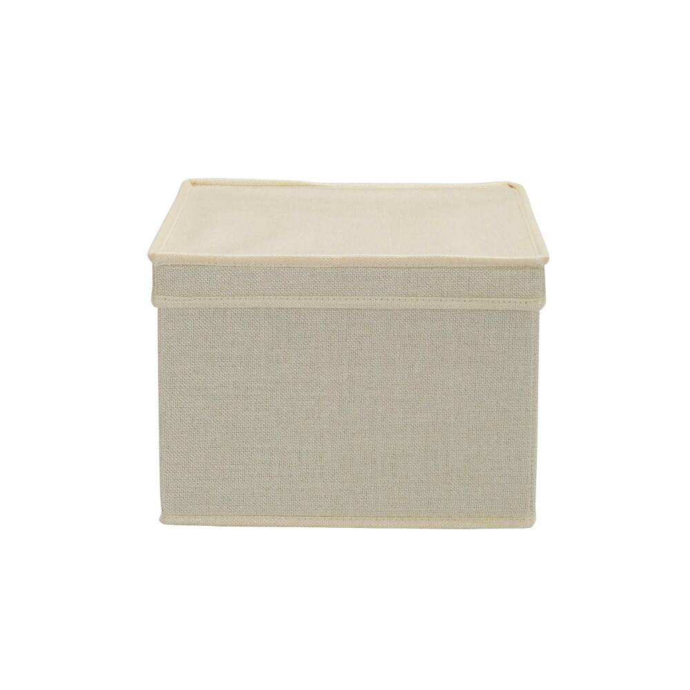 Household Essentials Fabric Storage Bin with Lid, 2ct.