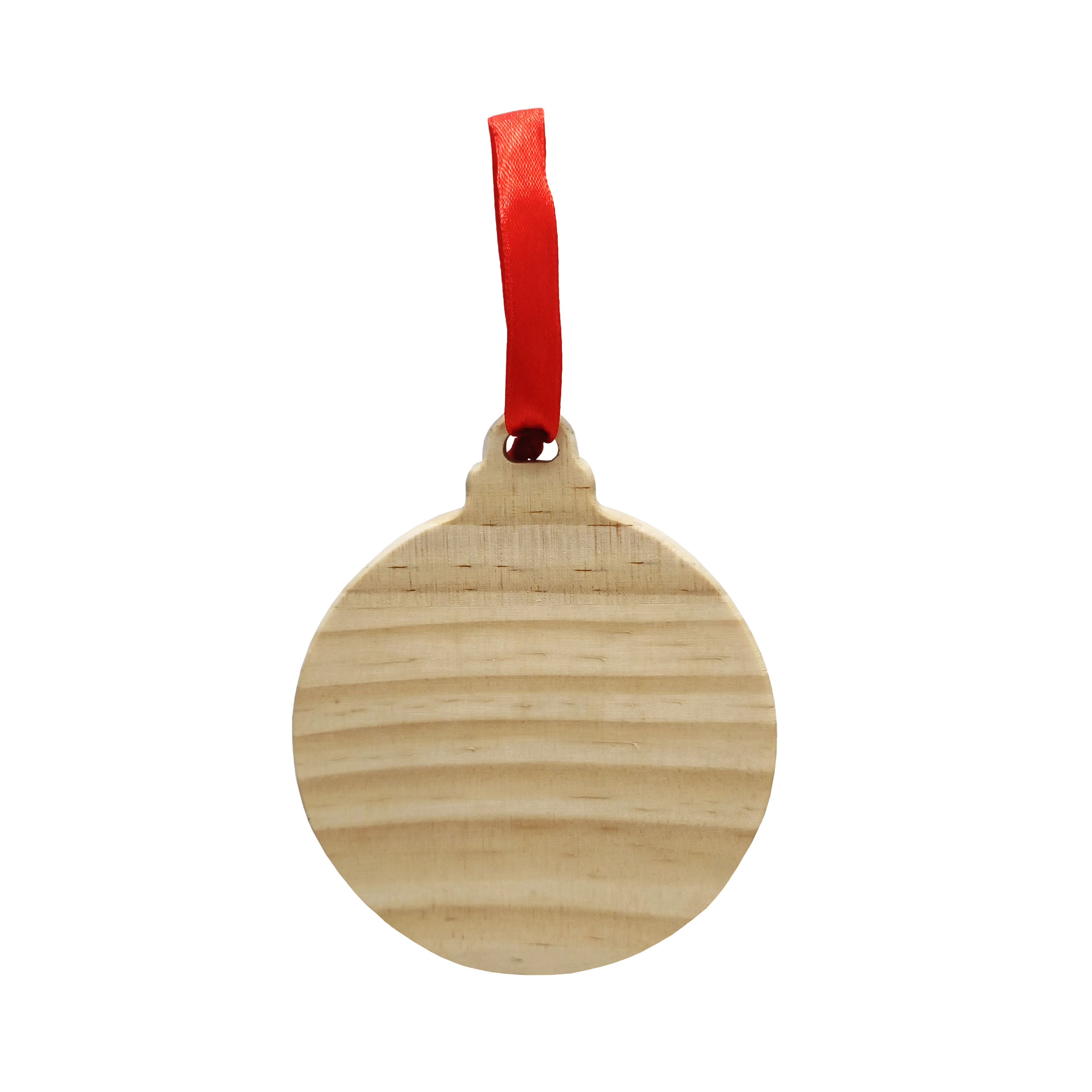 4&#x22; Round DIY Pinewood Ornament by Make Market&#xAE;