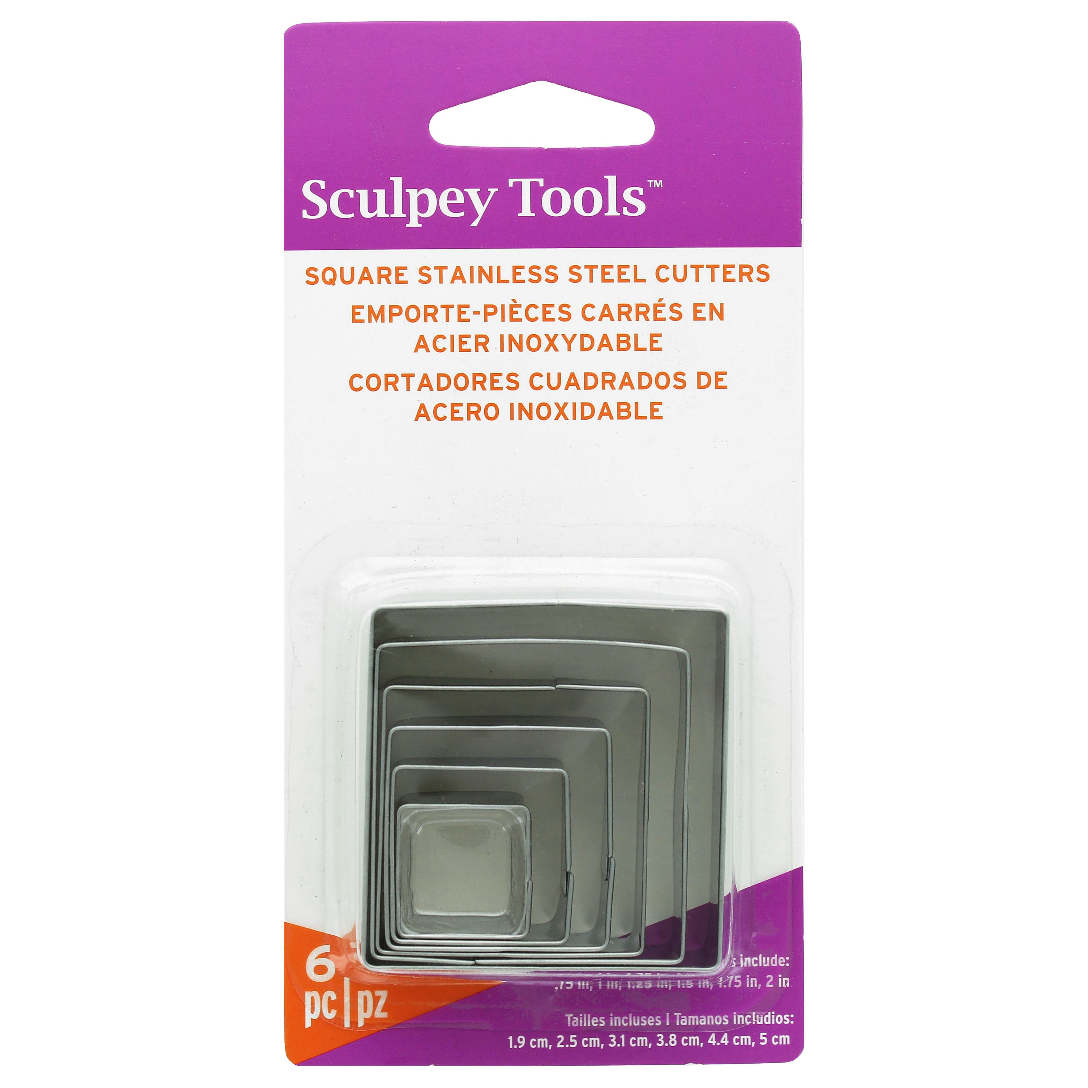 Sculpey Tools™ Square Stainless Steel Cutters