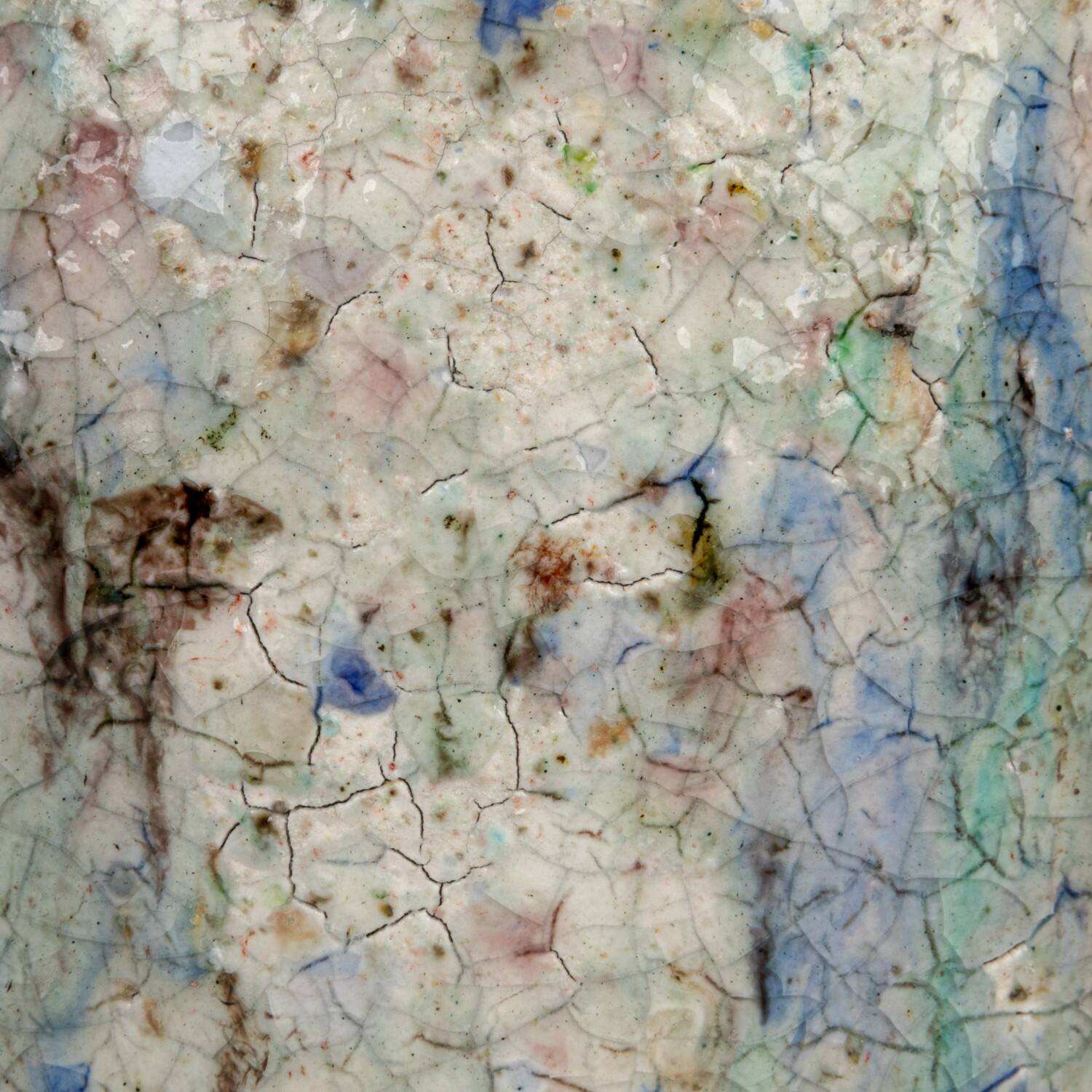 Hello Honey® 5.25" Blue Crackle Glaze Terra Cotta Planter