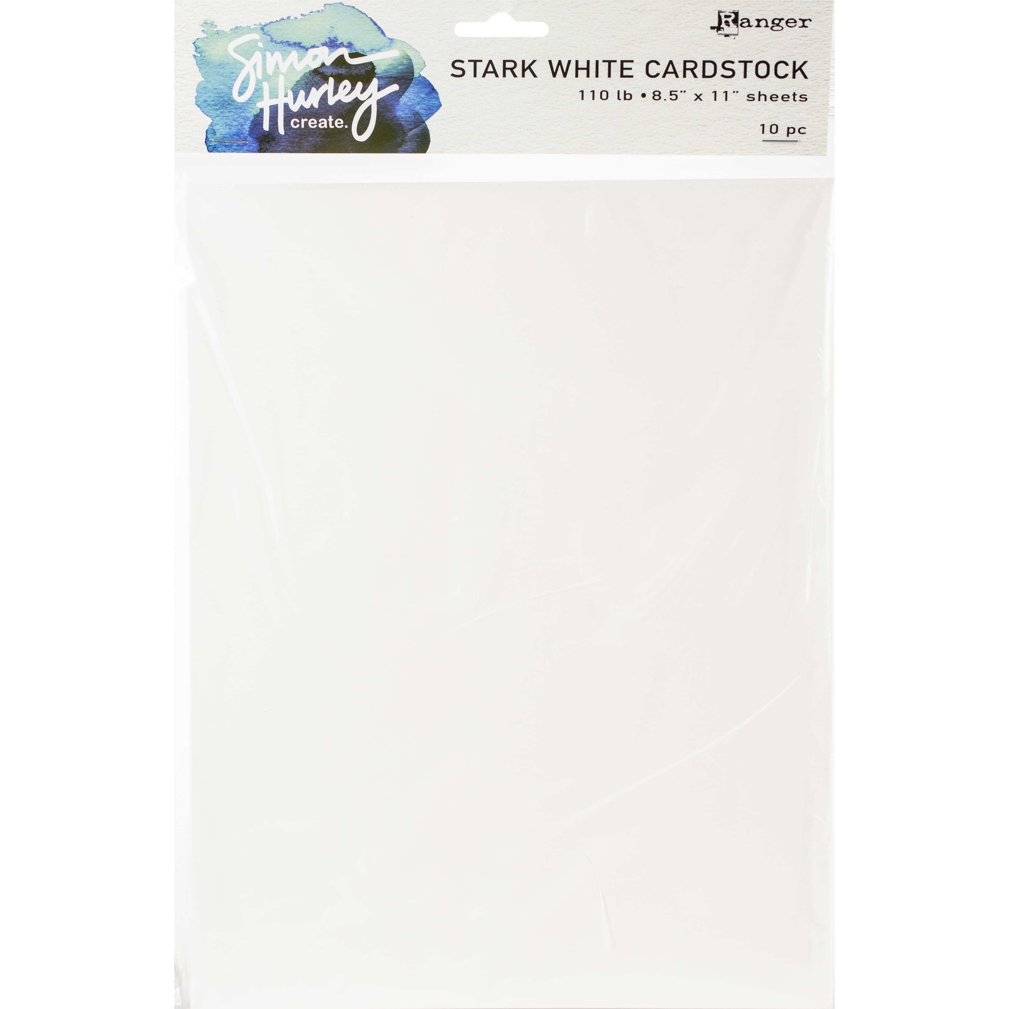 Simon Hurley create. Stark White 8.5" x 11" Cardstock, 10ct.