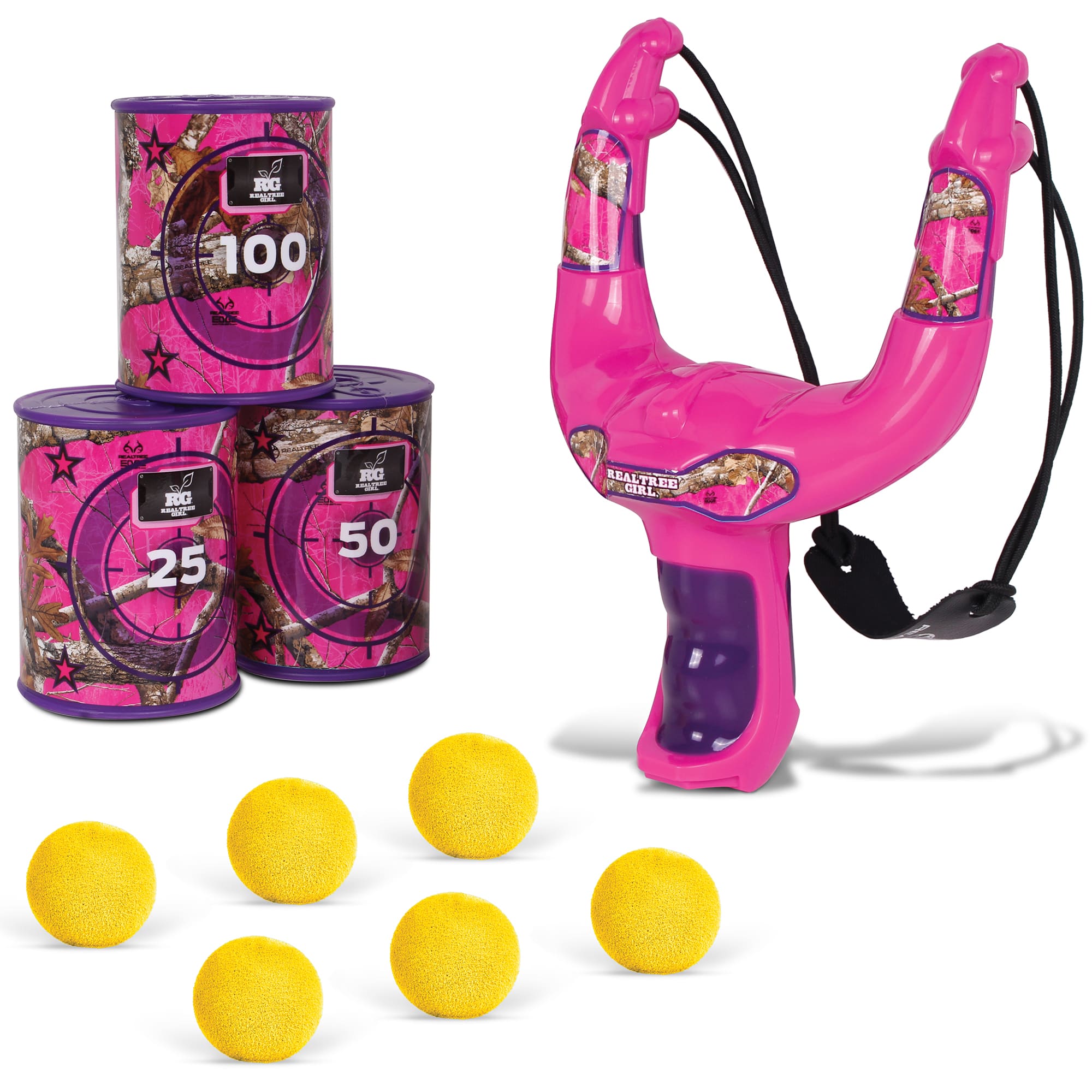 NKOK RealTree&#xAE; Pink Handheld Slingshot Set