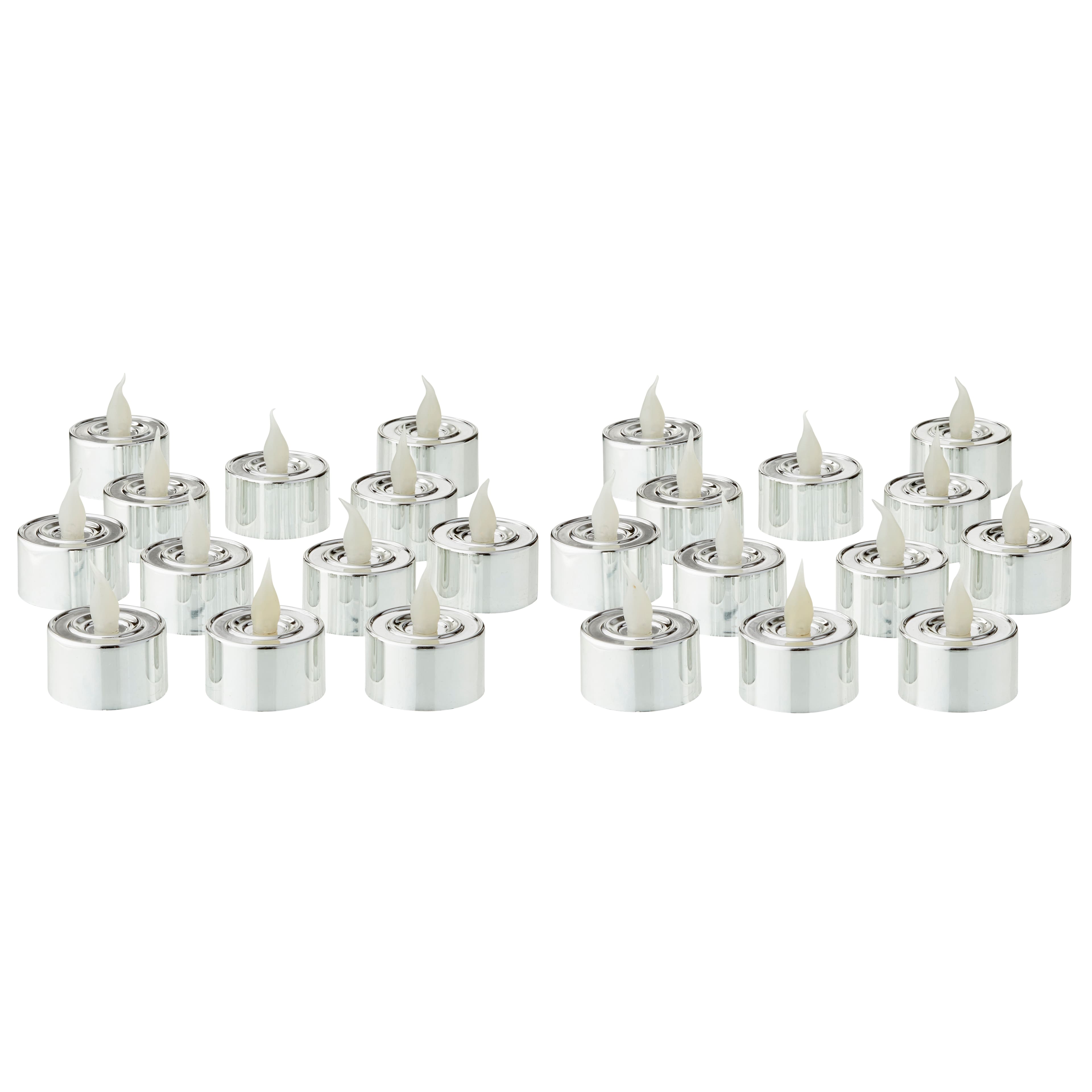 Silver LED Silver Tealight Candles, 24ct. by Ashland®