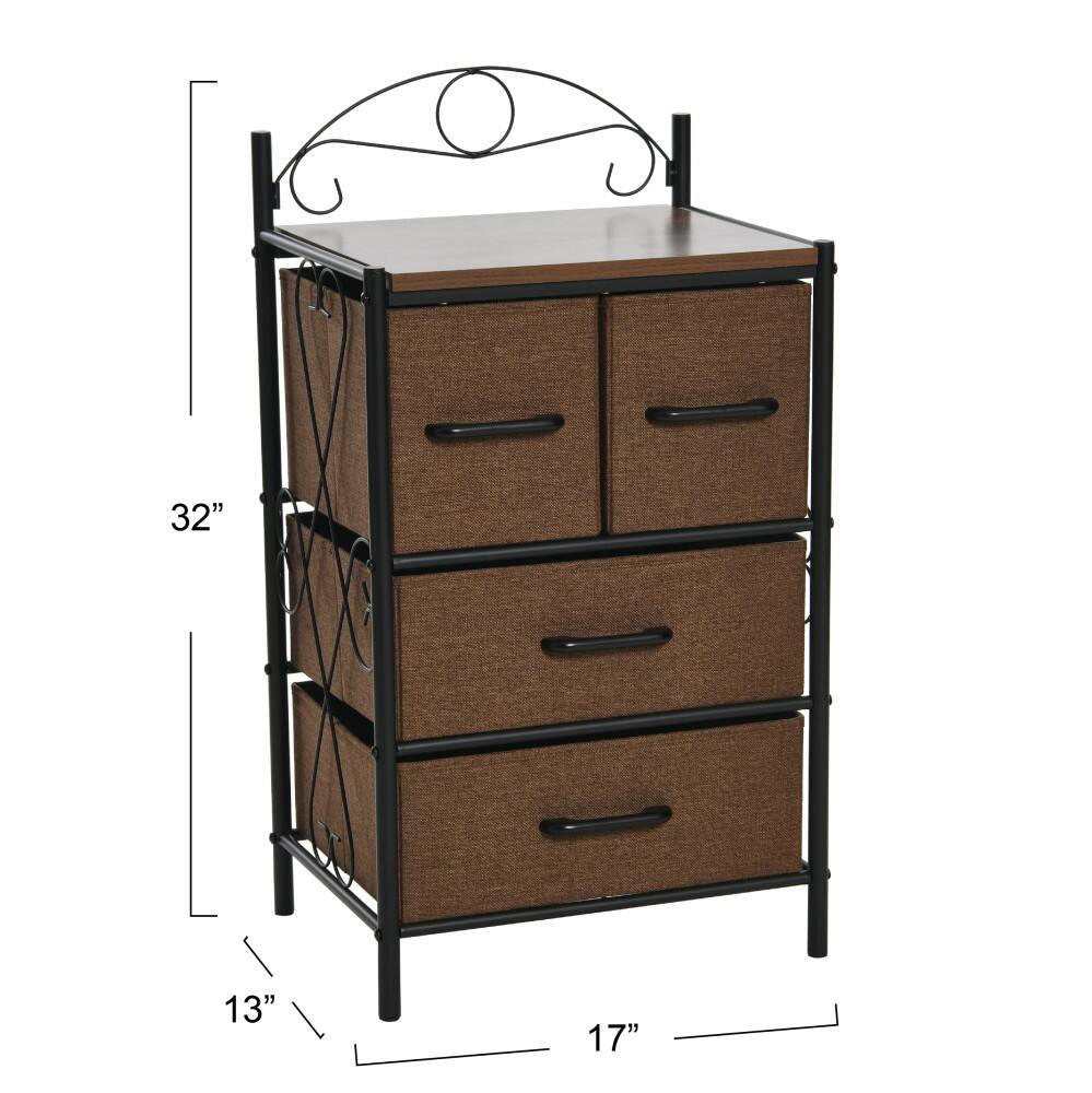 Household Essentials Victoria 32" 4-Drawer Dresser