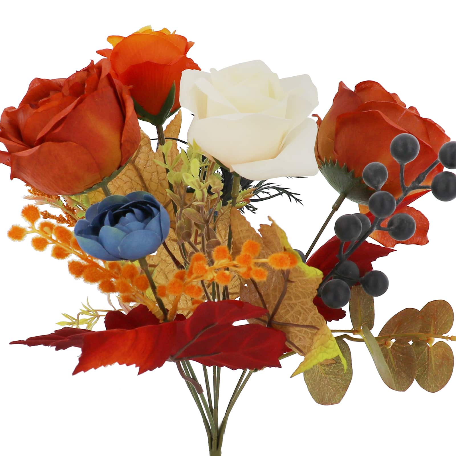 14&#x22; Orange Rose Mix Deluxe Bush by Ashland&#xAE;