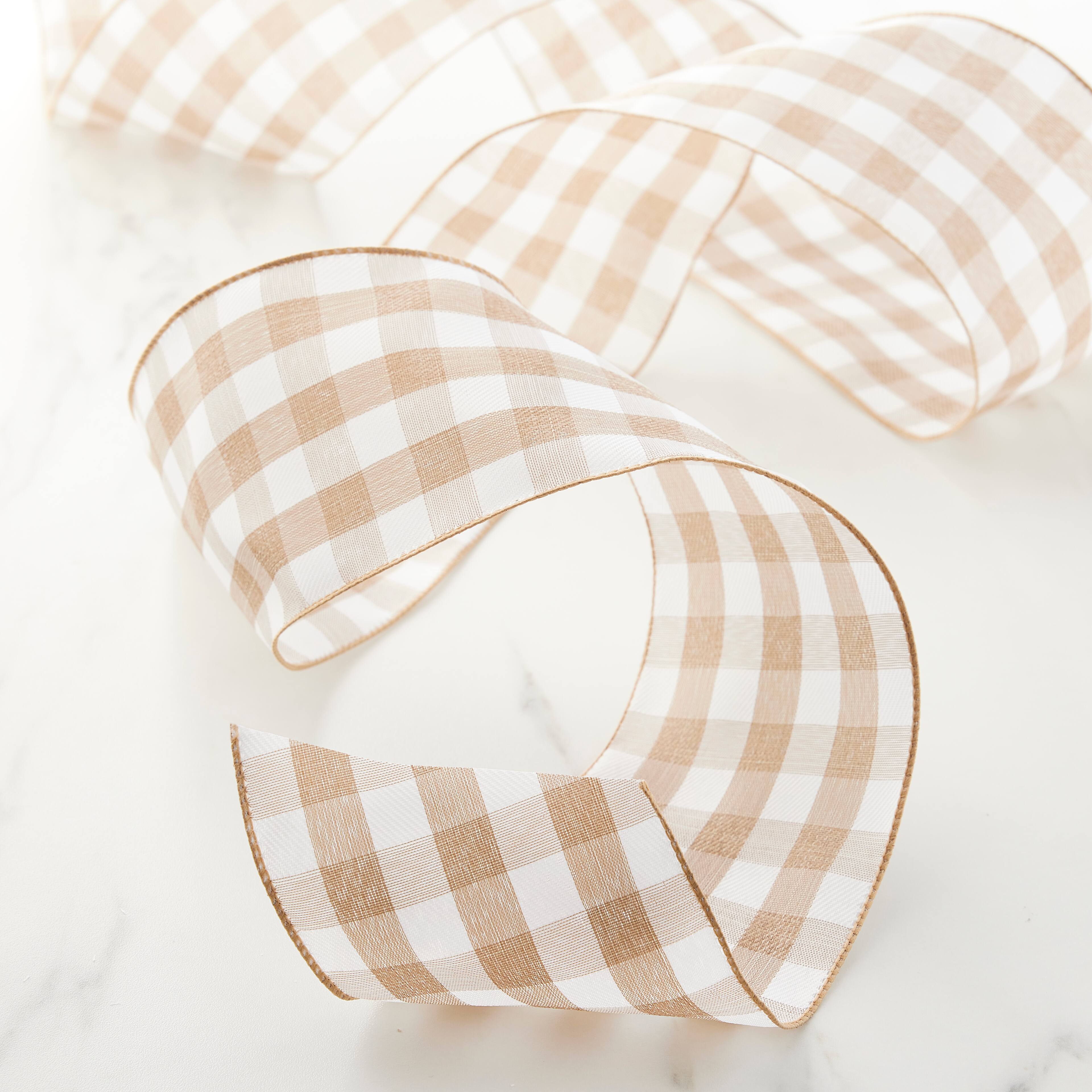 12 Pack: 4" x 18ft. Buffalo Check Wired Ribbon by Celebrate It™ Décor