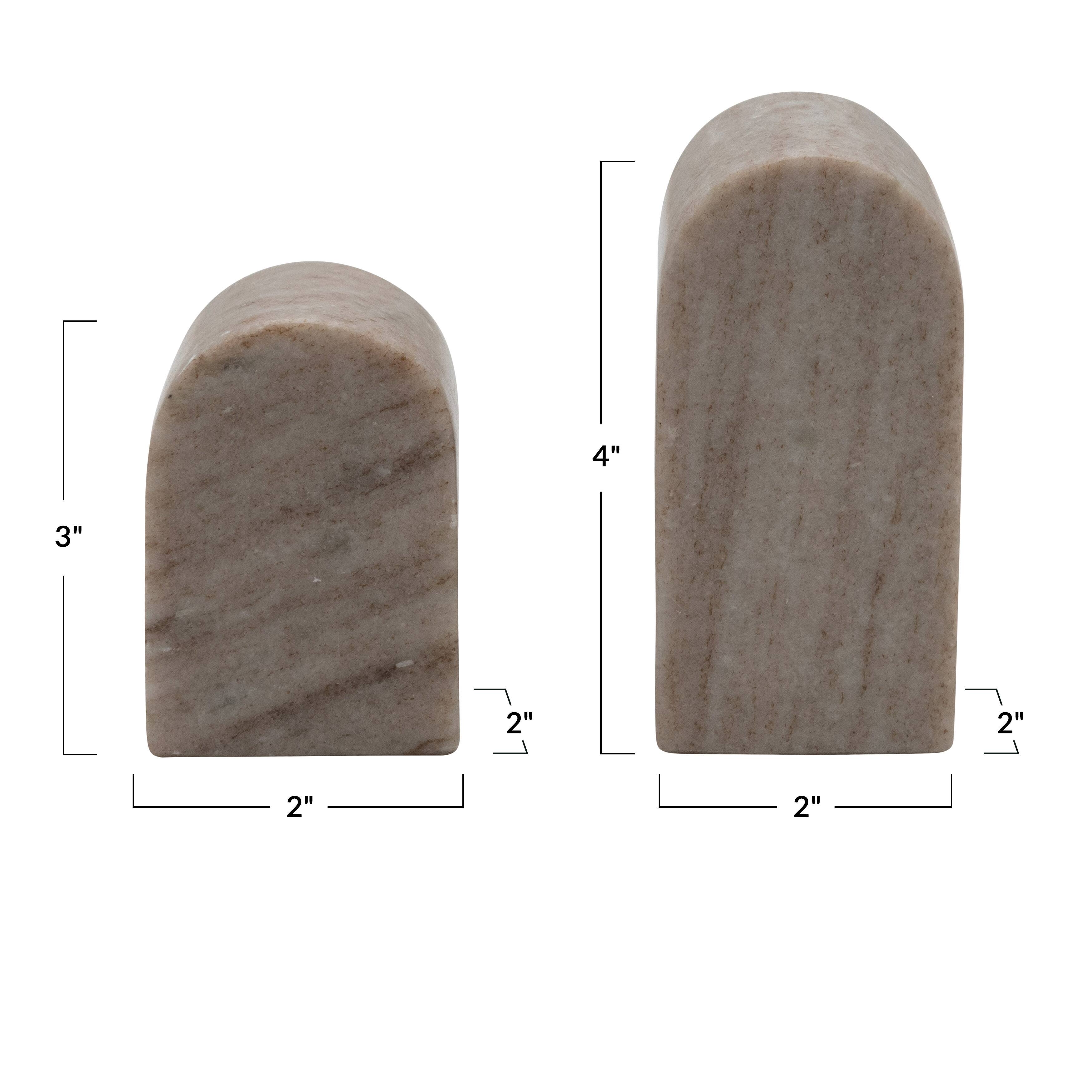 Hello Honey&#xAE; Contemporary Decorative Marble Office Bookends Set