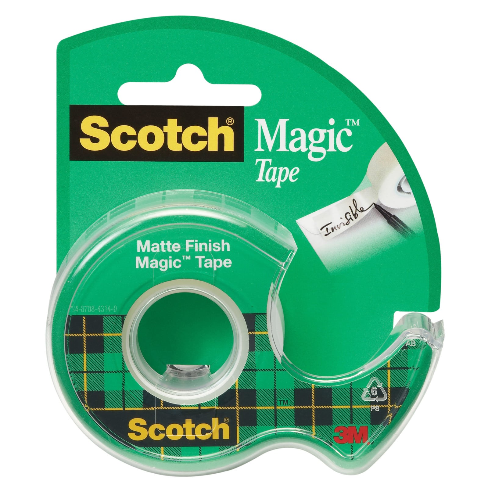 3M Scotch&#xAE; Matte Finish Magic&#x2122; Transparent Tape, 12.7mm x 12.5yd.