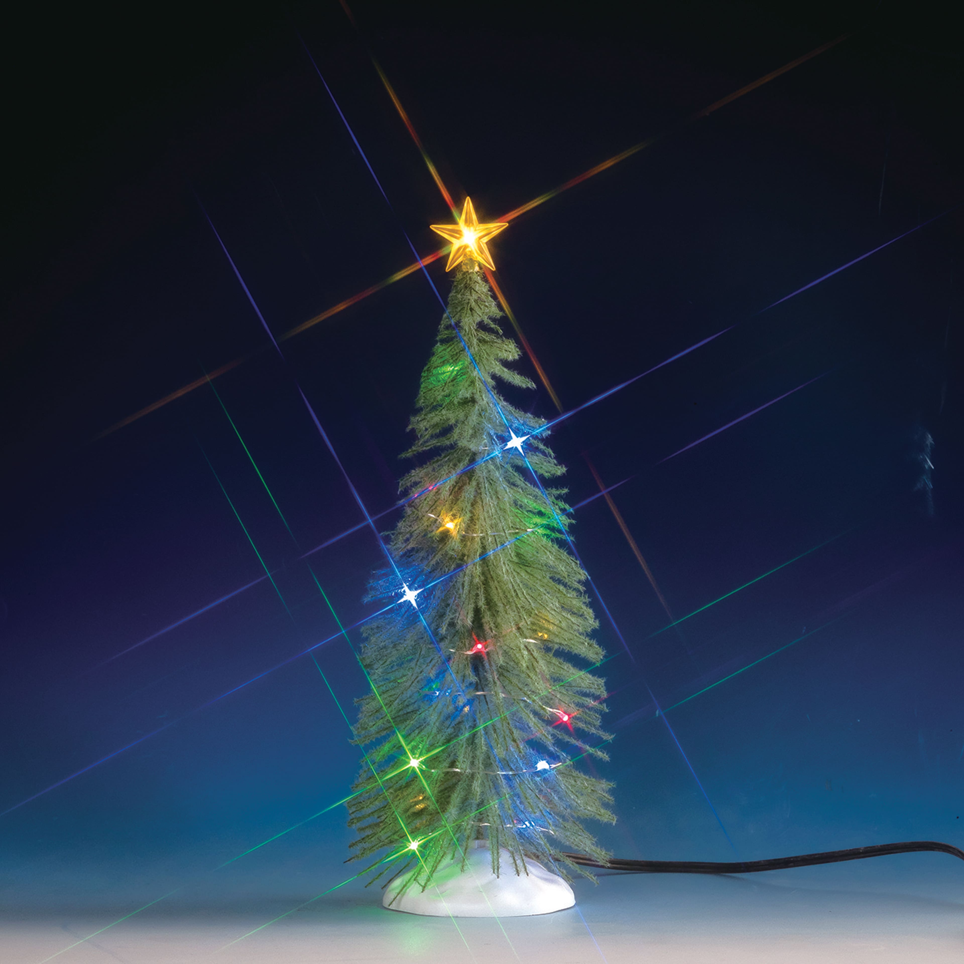 Lemax&#xAE; Large Chasing Multi Light Spruce Tree