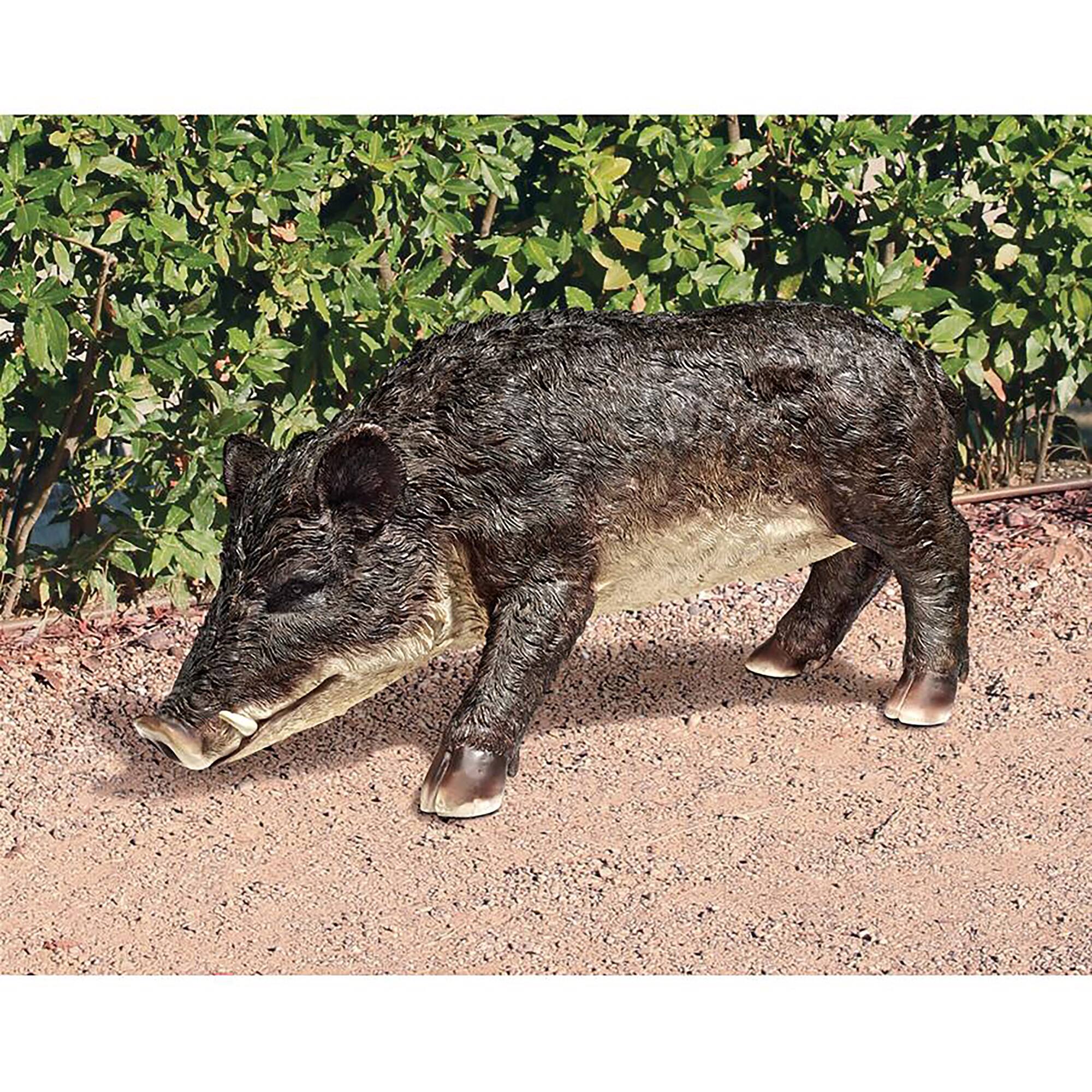 Design Toscano 20.5&#x22; Razorback Wild Boar Statue