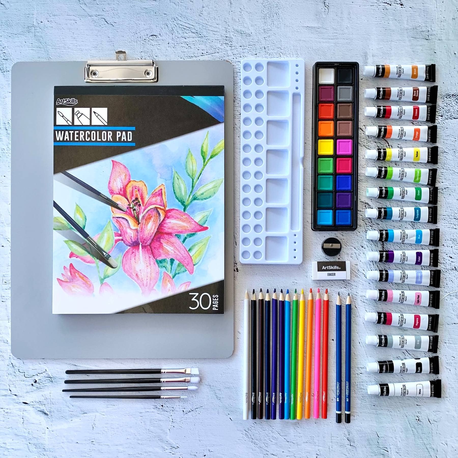 ArtSkills&#xAE; 57 Piece Complete Watercolor Set