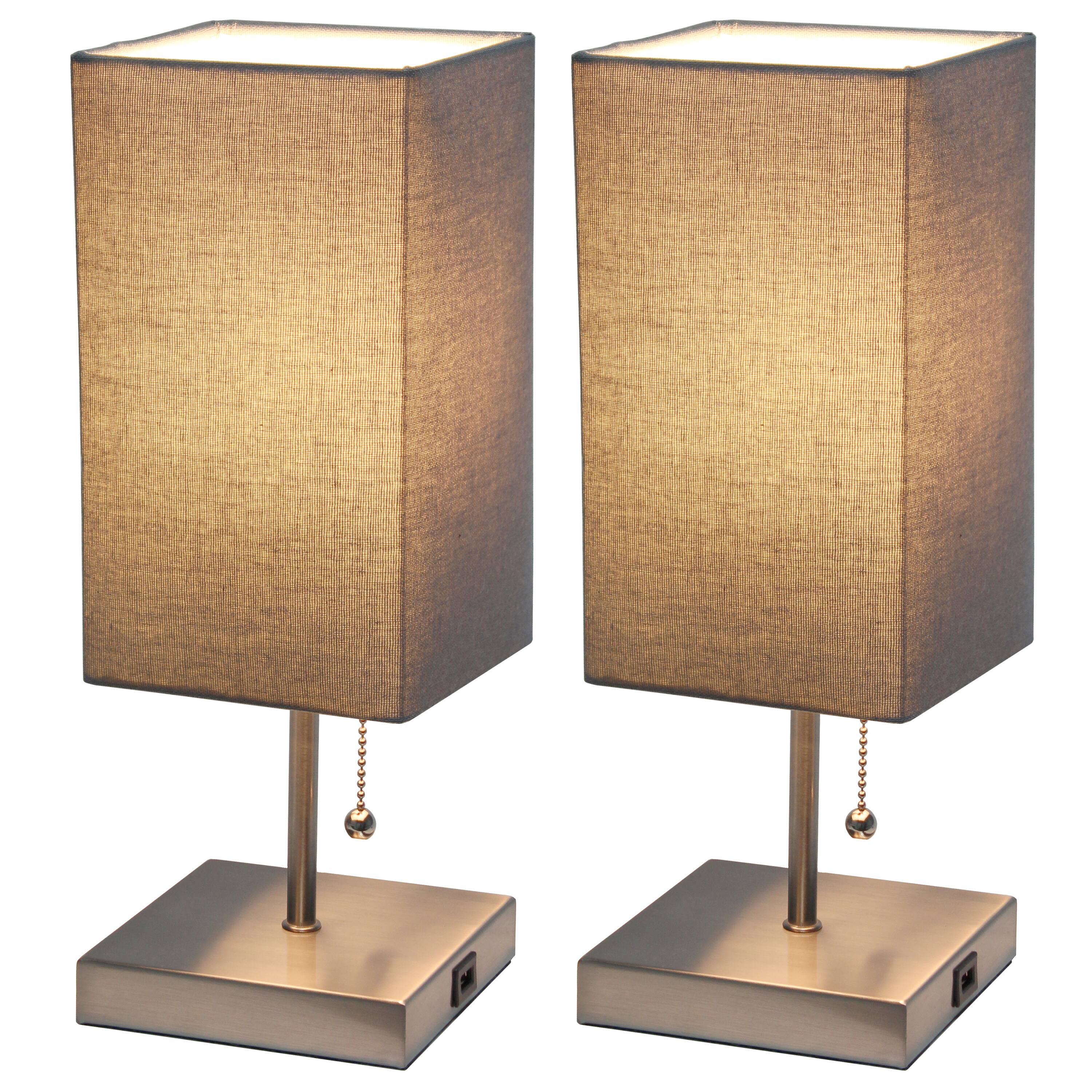 Simple Designs Stick Lamp with USB Charging Port