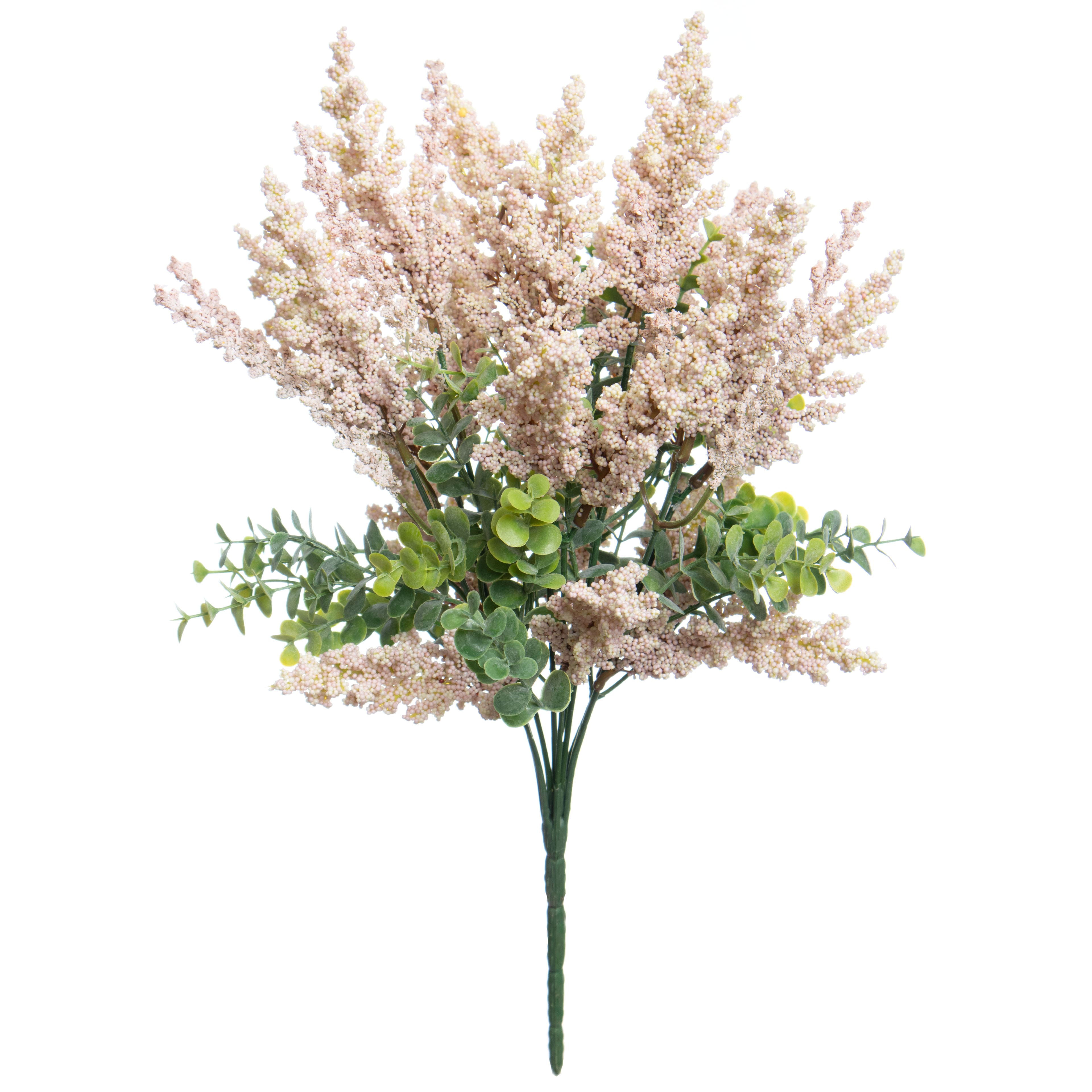 15&#x22; Pink Heather &#x26; Eucalyptus Bush by Ashland&#xAE;