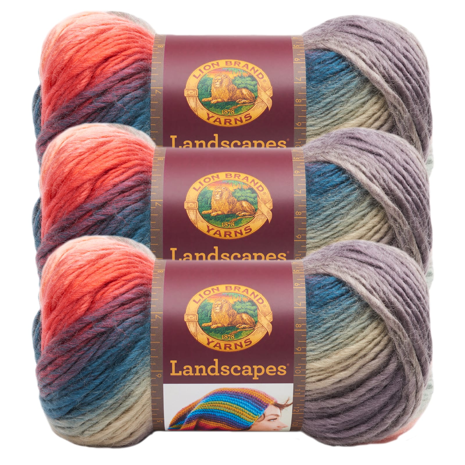 3 Pack Lion Brand® Landscapes® Yarn, Harvest Moon