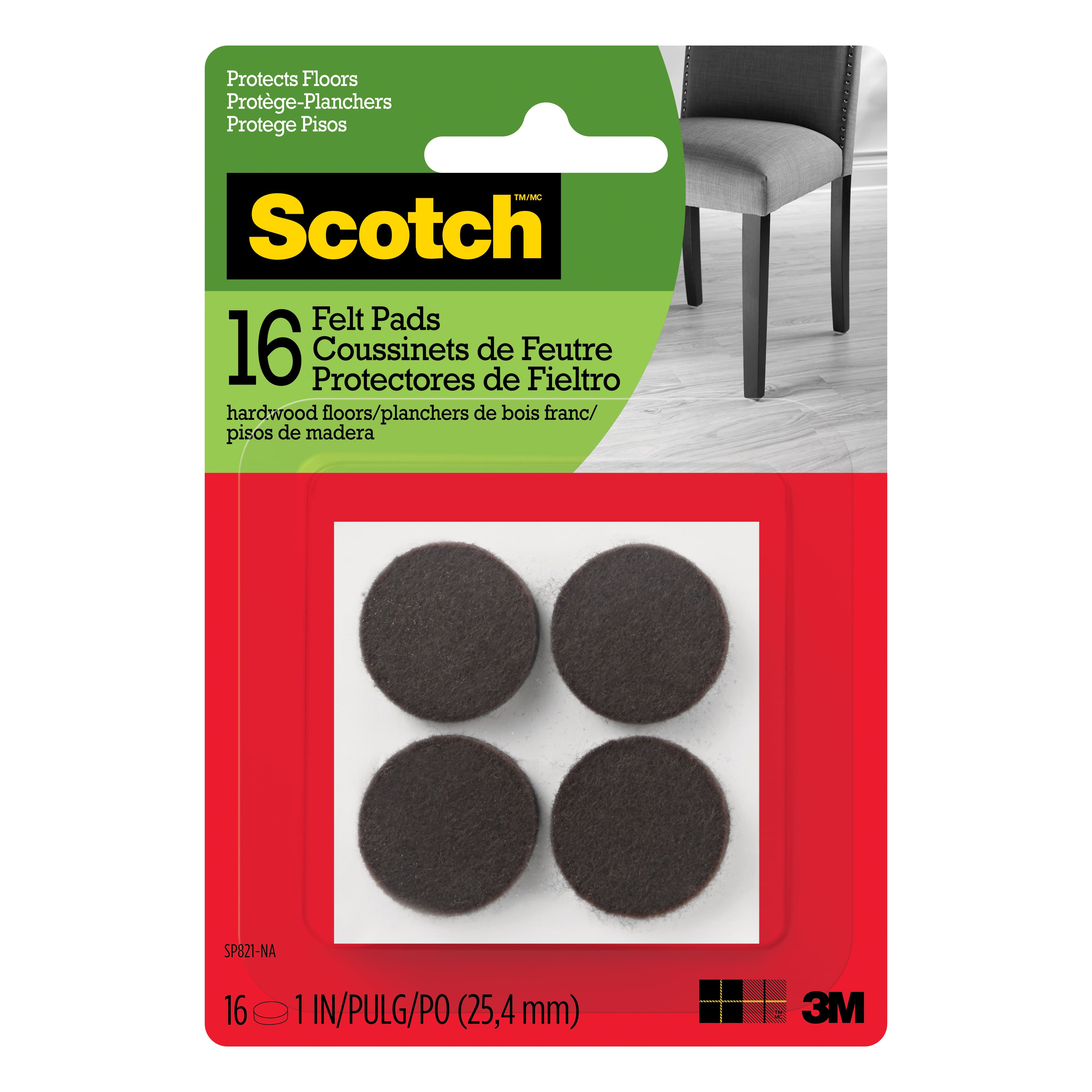 Scotch™ 1" Round Felt Pads Surface Protection Michaels