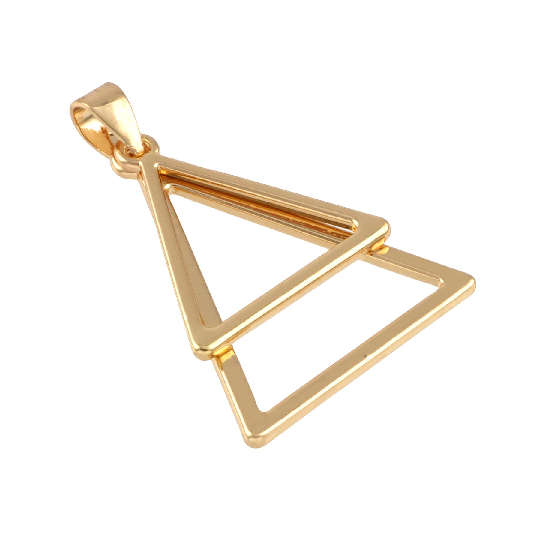 Gold Layered Triangles Pendant by Bead Landing™