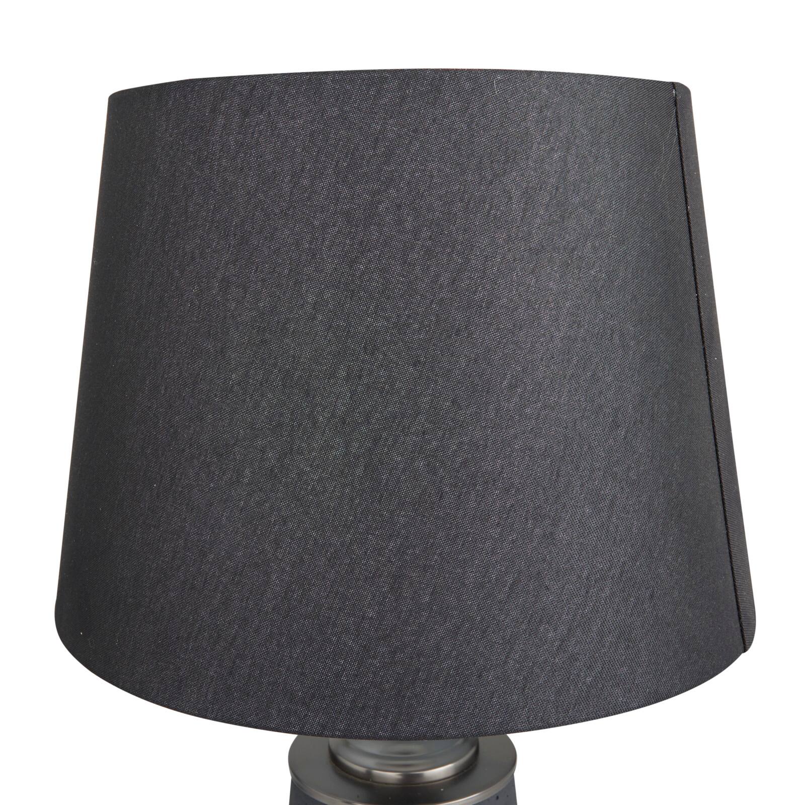 Black Cement Modern Table Lamp, 24" x 14" x 14"