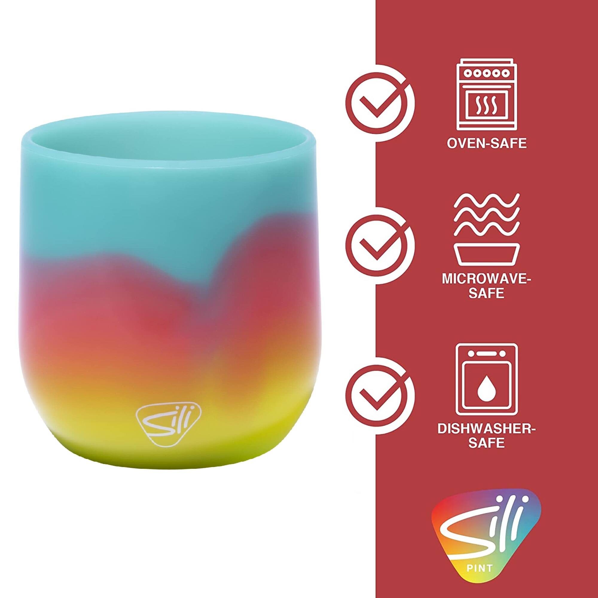 Silipint® 12oz. Aurora Silicone Stemless Wine Glasses, 2ct.