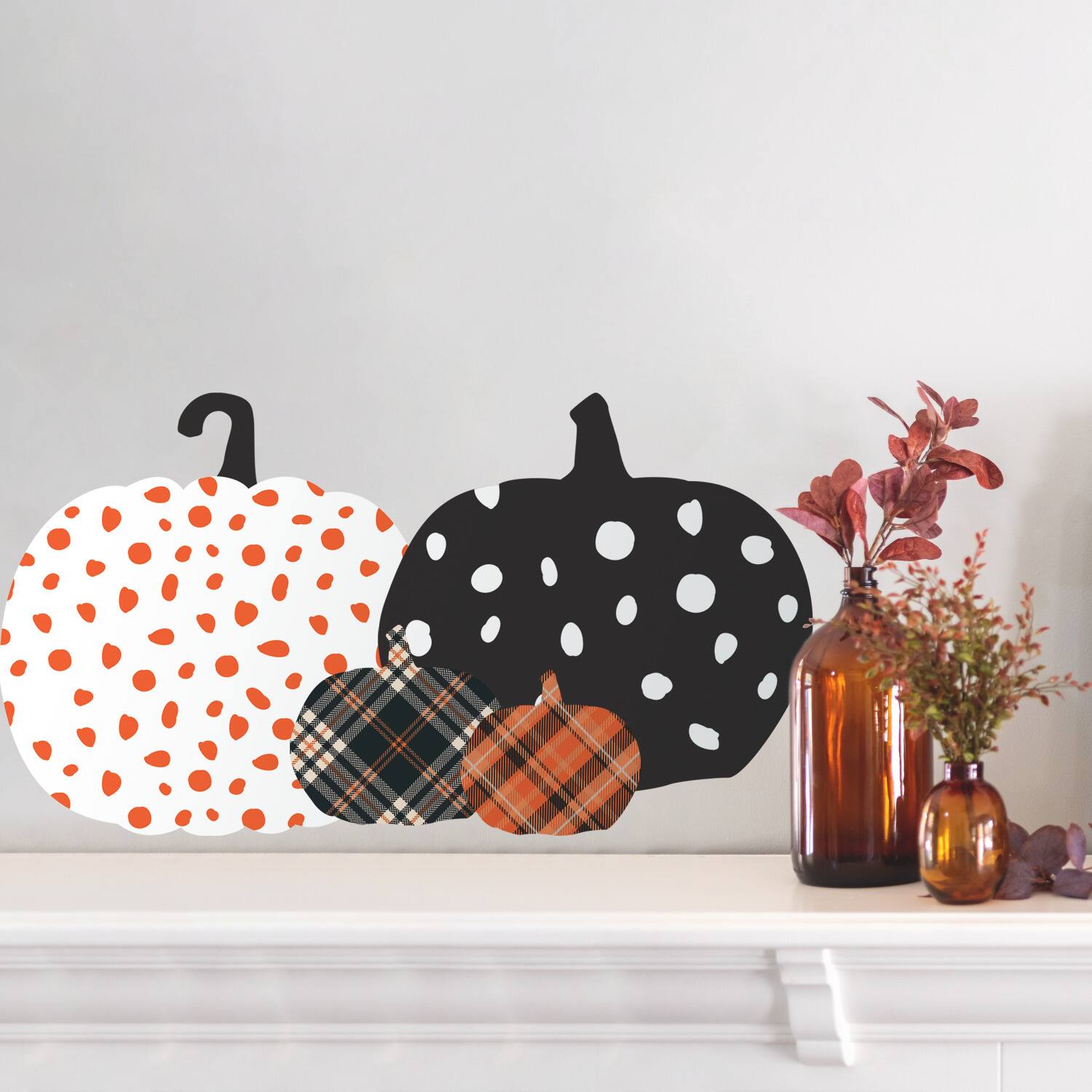 RoomMates Decorative Pumpkins Peel &#x26; Stick Wall Decals