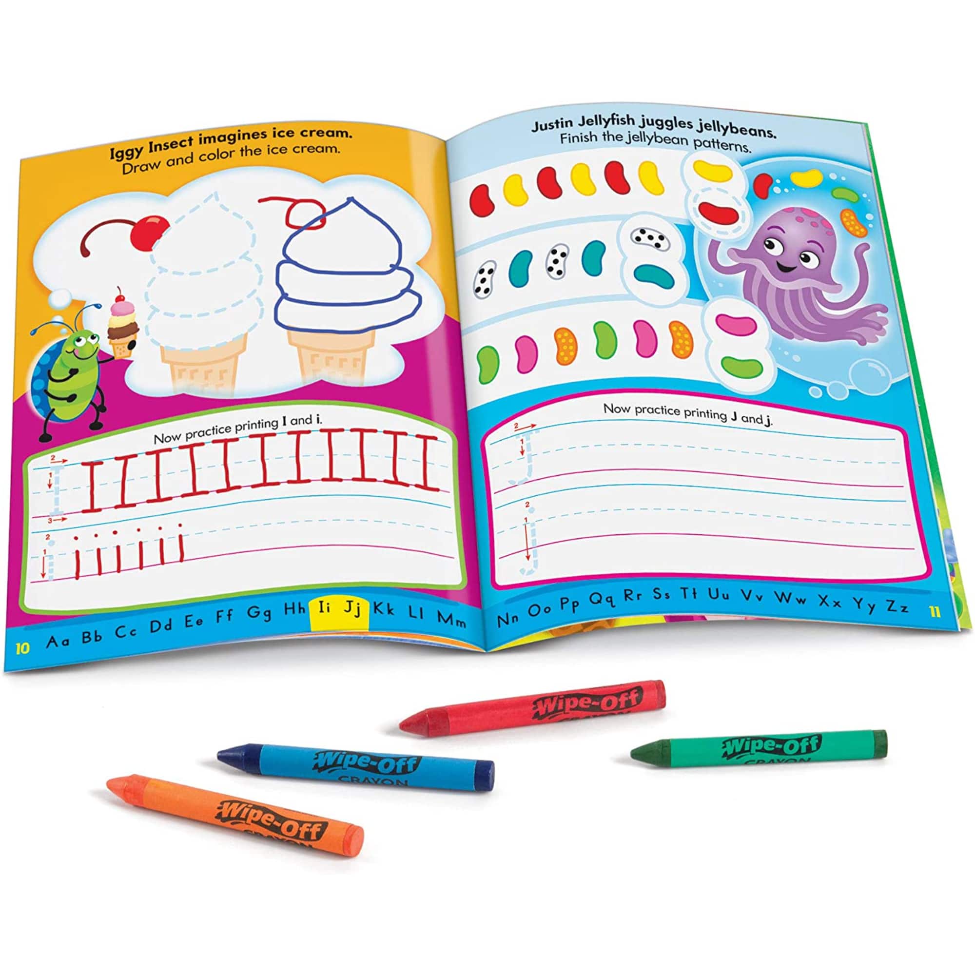 Trend Enterprises® Printing Reusable Book & Crayons Set