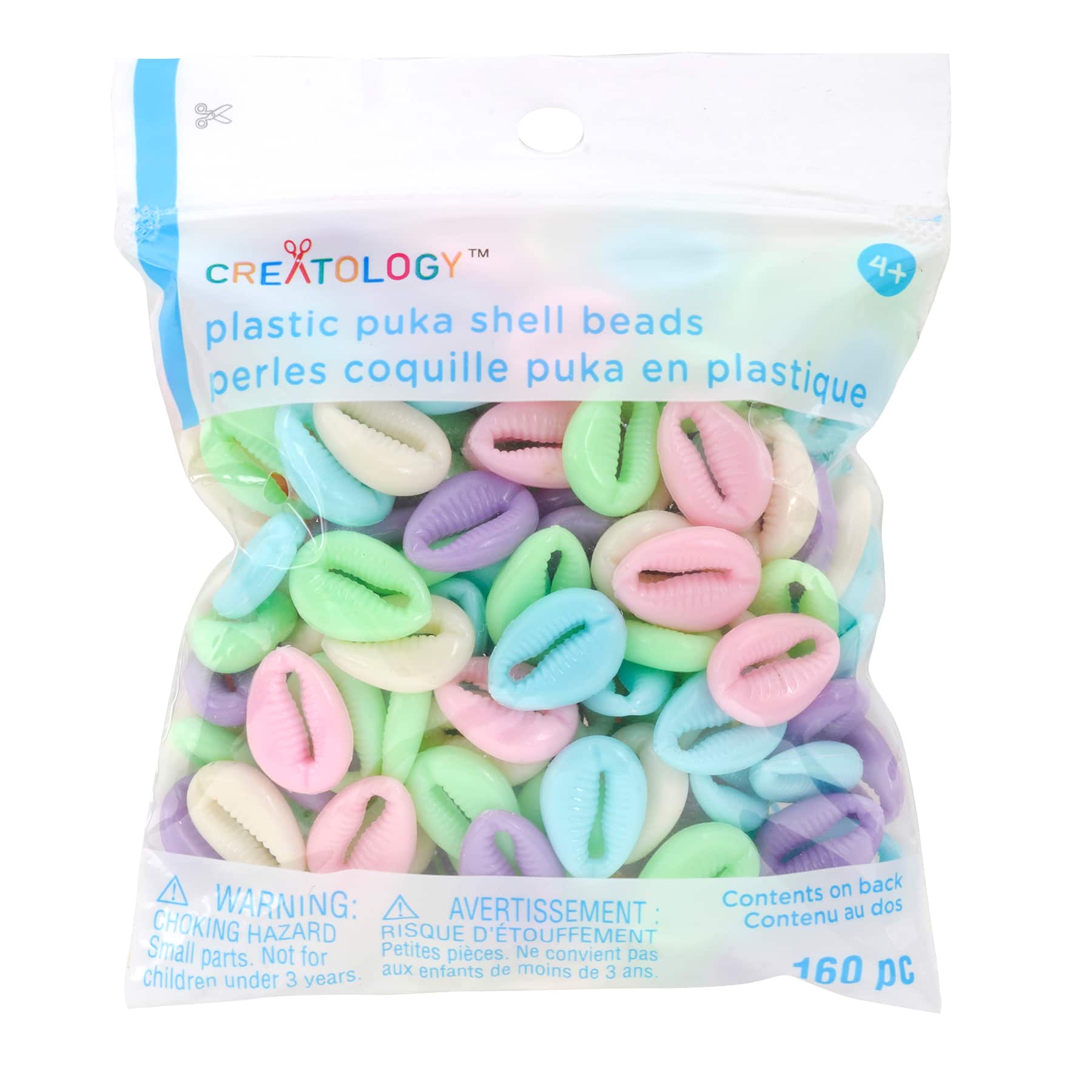 12 Packs: 160 ct. (1,920 total) Pastel Assorted Faux Shell Beads by Creatology&#x2122;