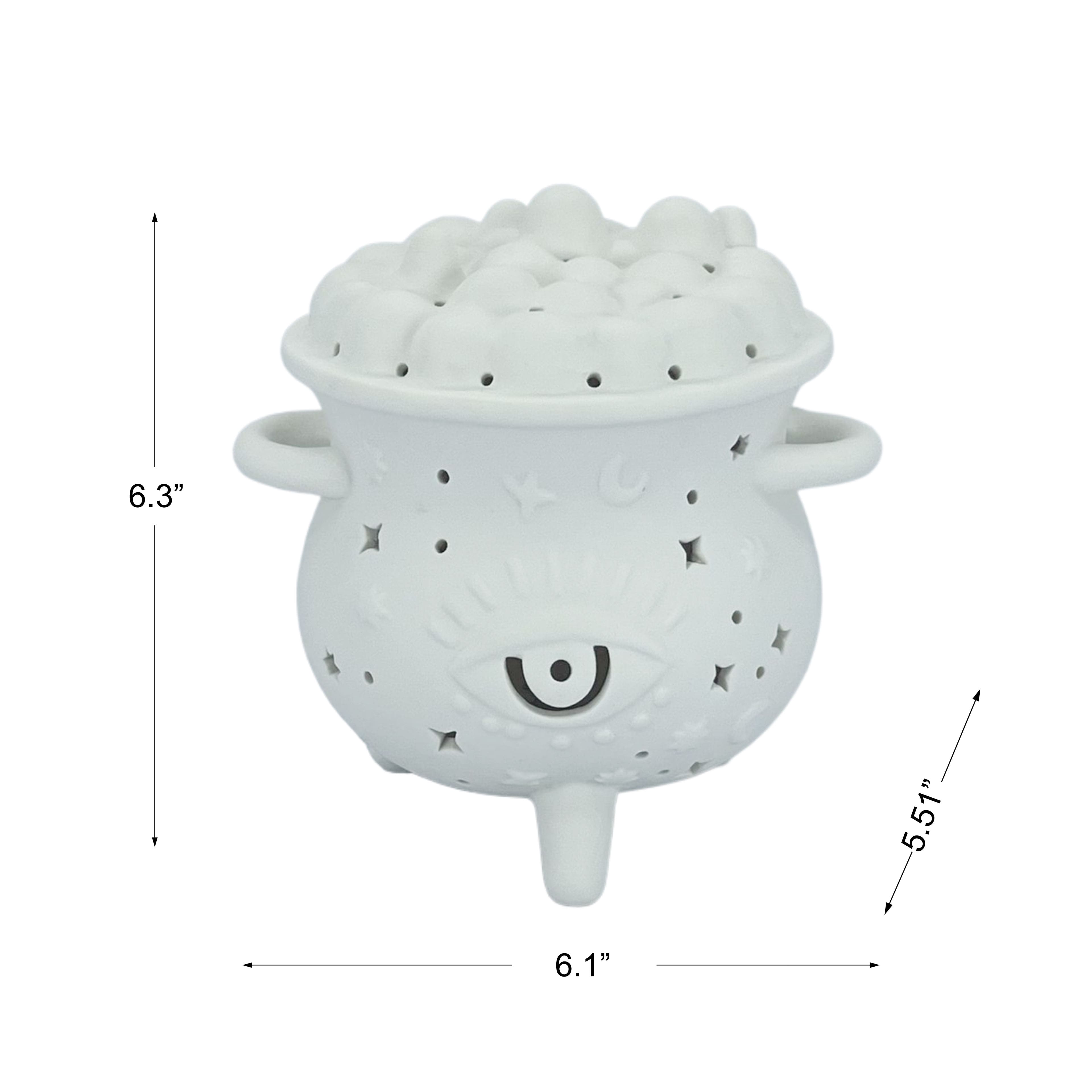 6.25&#x22; DIY Ceramic LED Cauldron D&#xE9;cor by Make Market&#xAE;
