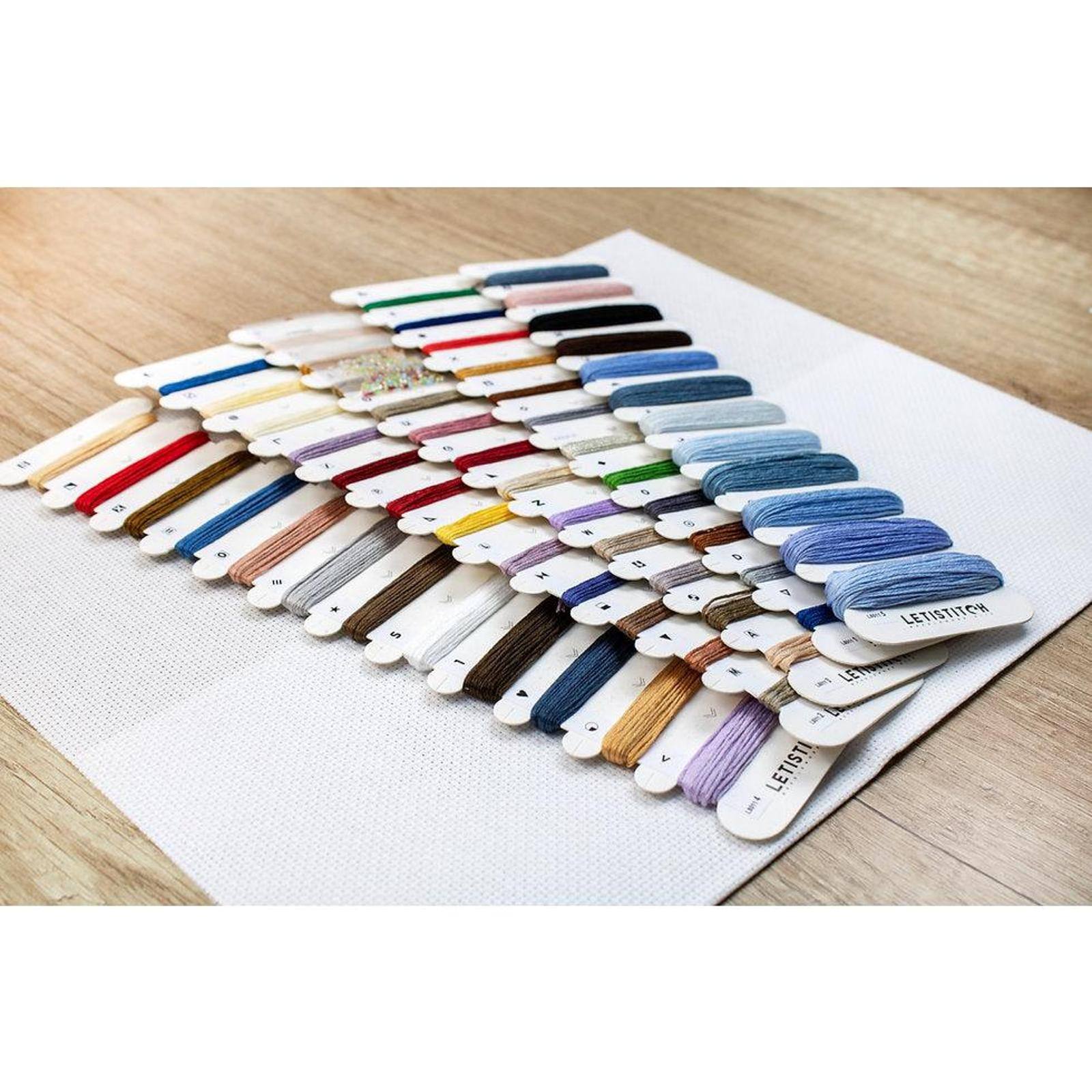 LetiStitch Counted Cross Stitch Kit Christmas Eve Stocking