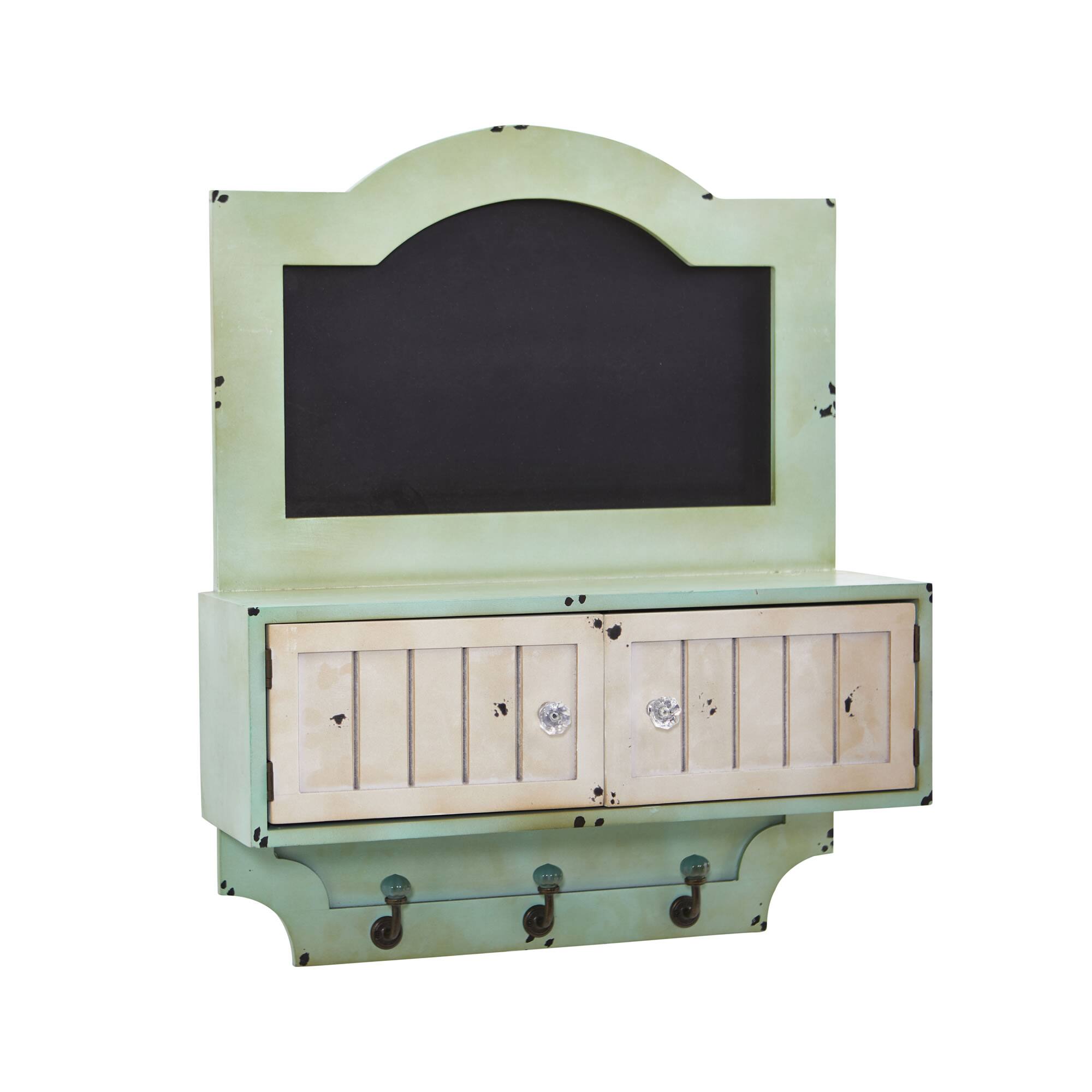 21.5&#x22; Vintage Chalkboard Wall Organizer