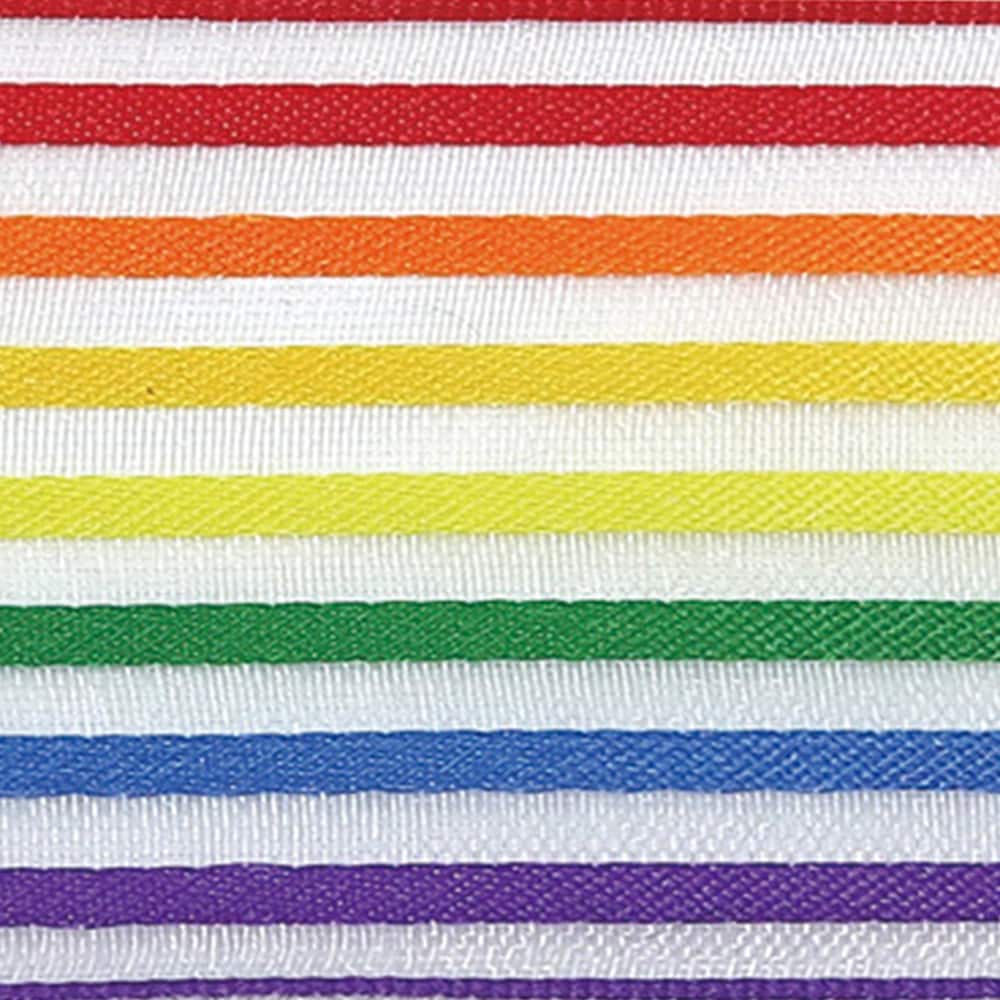 12 Pack: 1.5&#x22; Sheer Wired Rainbow Striped Ribbon by Celebrate It&#x2122; 360&#xB0;&#x2122;