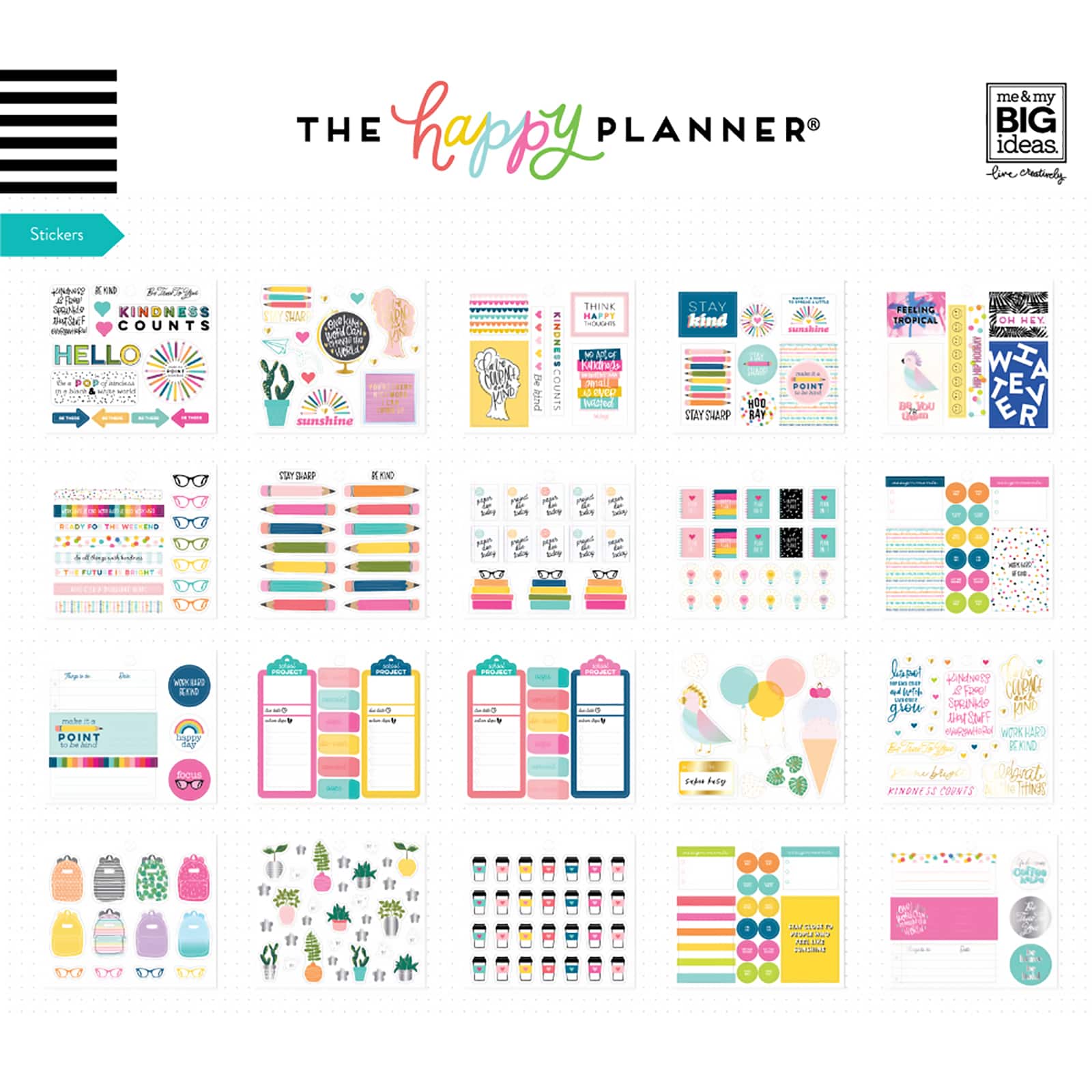 The Happy Planner&#xAE; Kind Kid Student Multi Accessory Pack