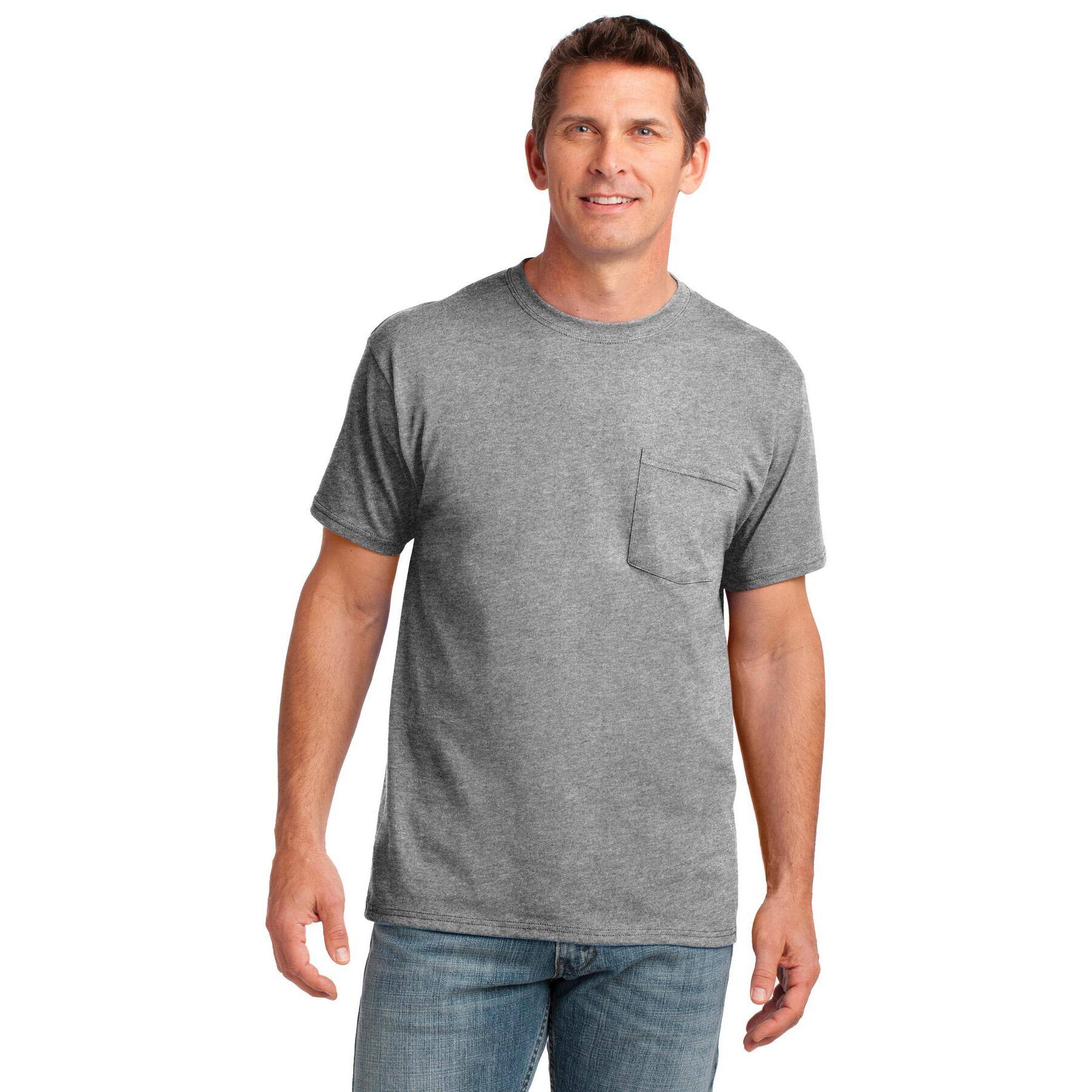 Port & Company® Core Cotton Pocket Adult T-Shirt