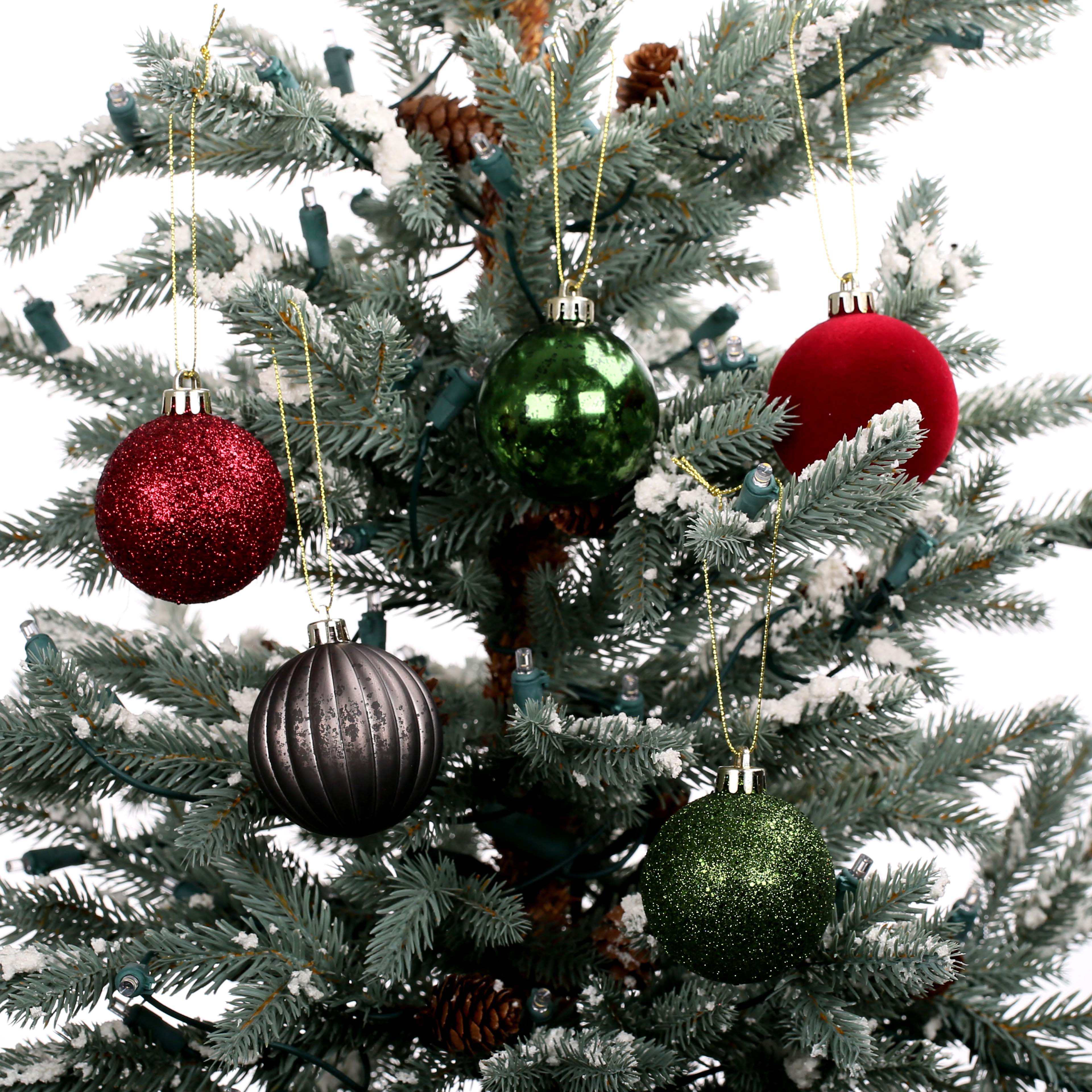 50 Pack 2.25&#x22; Woodland Shatterproof Ball Ornaments by Ashland&#xAE;