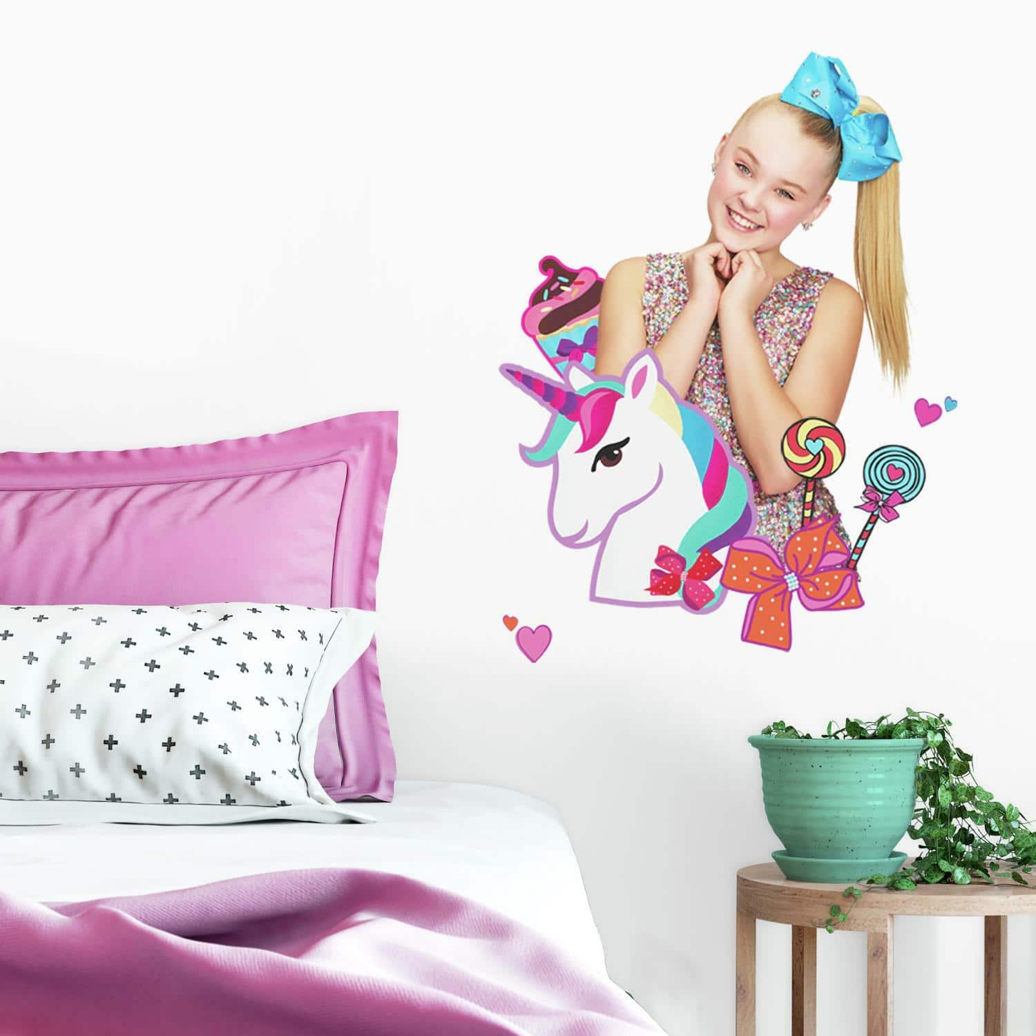 RoomMates Jojo Siwa Unicorn Dream Peek &#x26; Stick Giant Decals