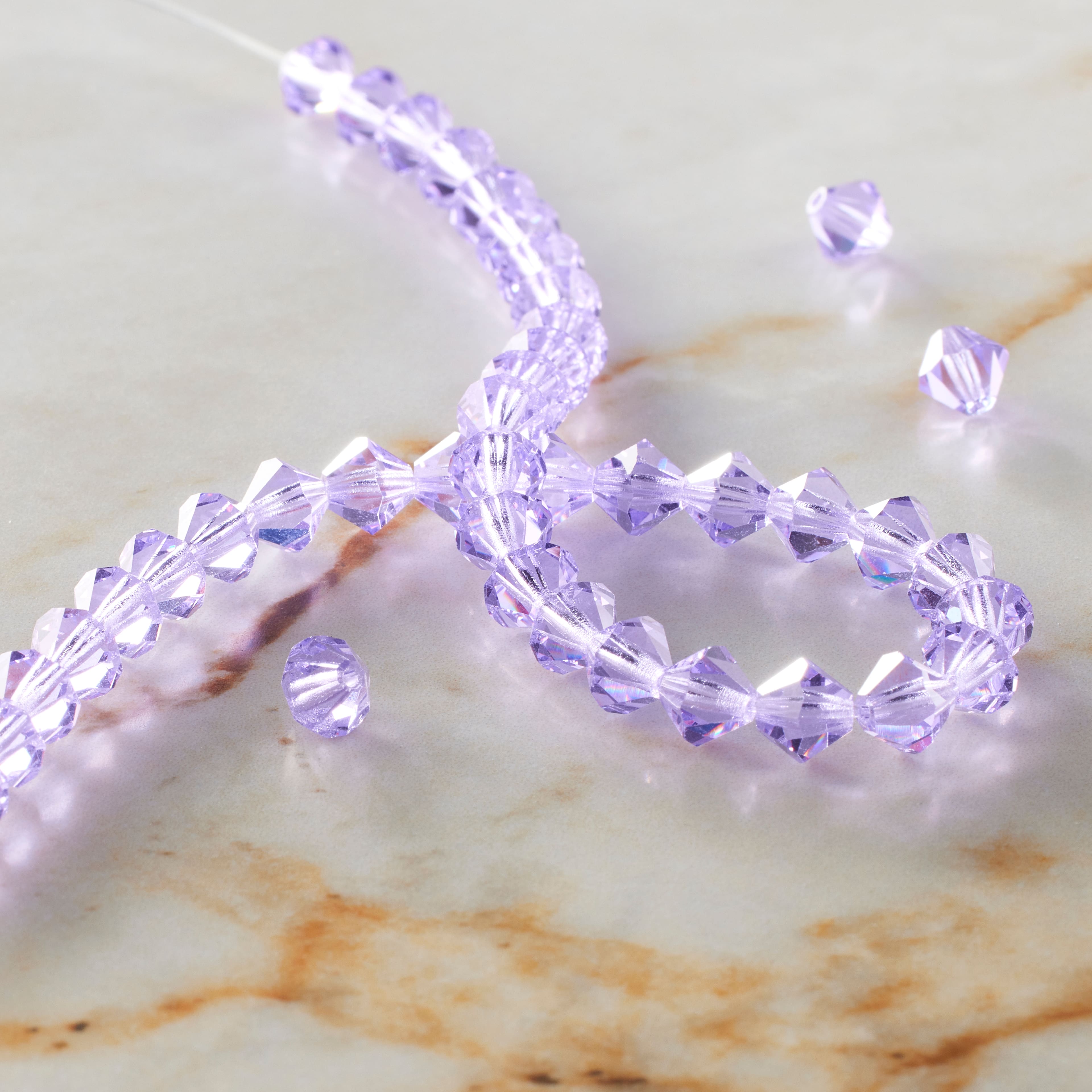 12 Pack: Preciosa Glass Crystal Bicone Beads, 6mm by Bead Landing™