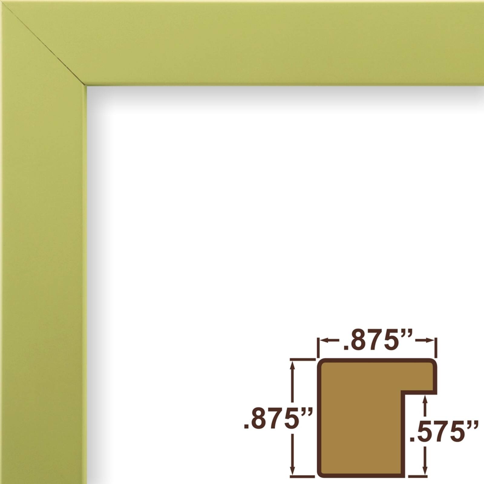 Craig Frames Confetti Olive Green Picture Frame