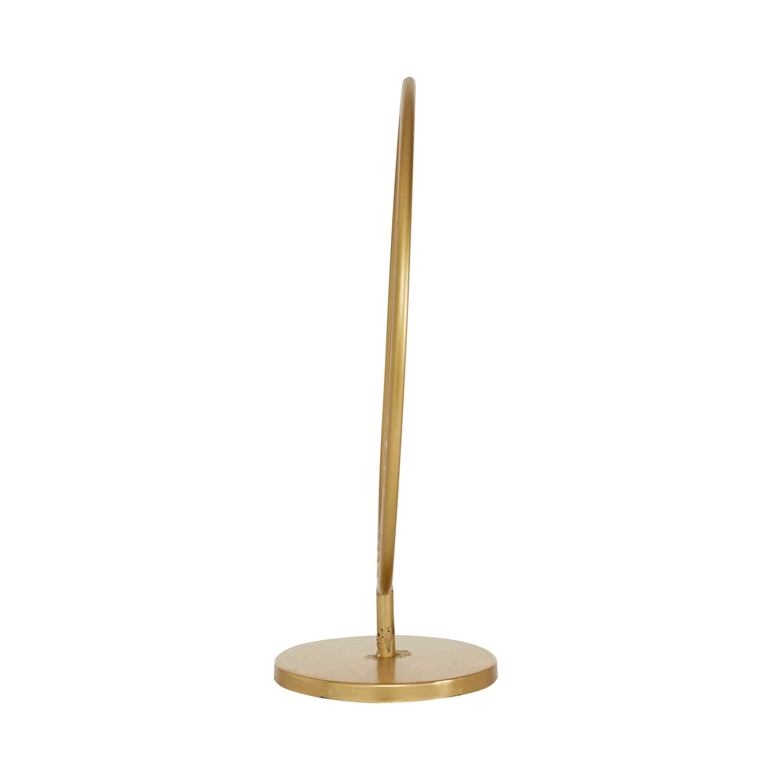 14&#x22; Gold Metal Contemporary Abstract Sculpture